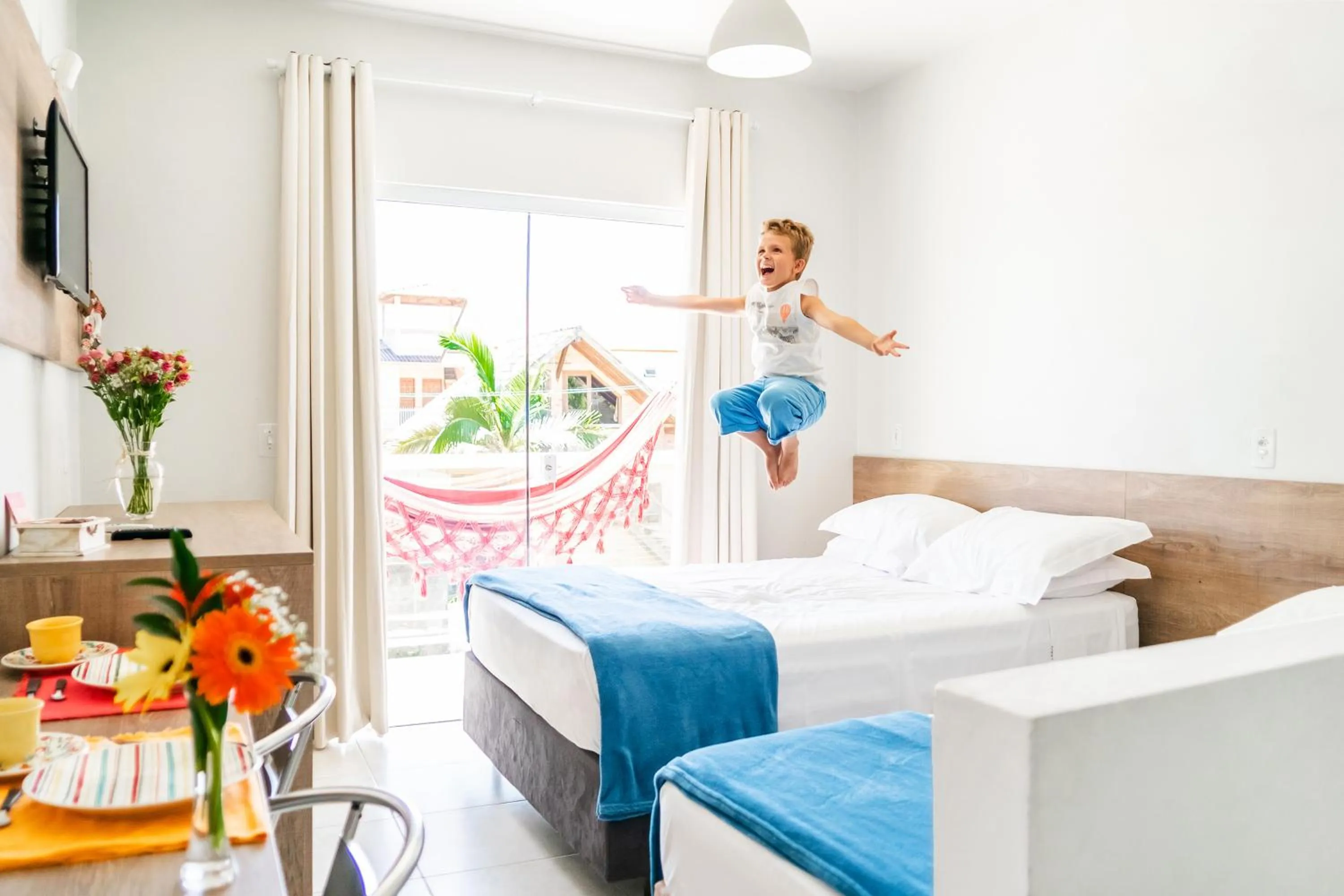 Family, Bed in Pousada Madre Guarda