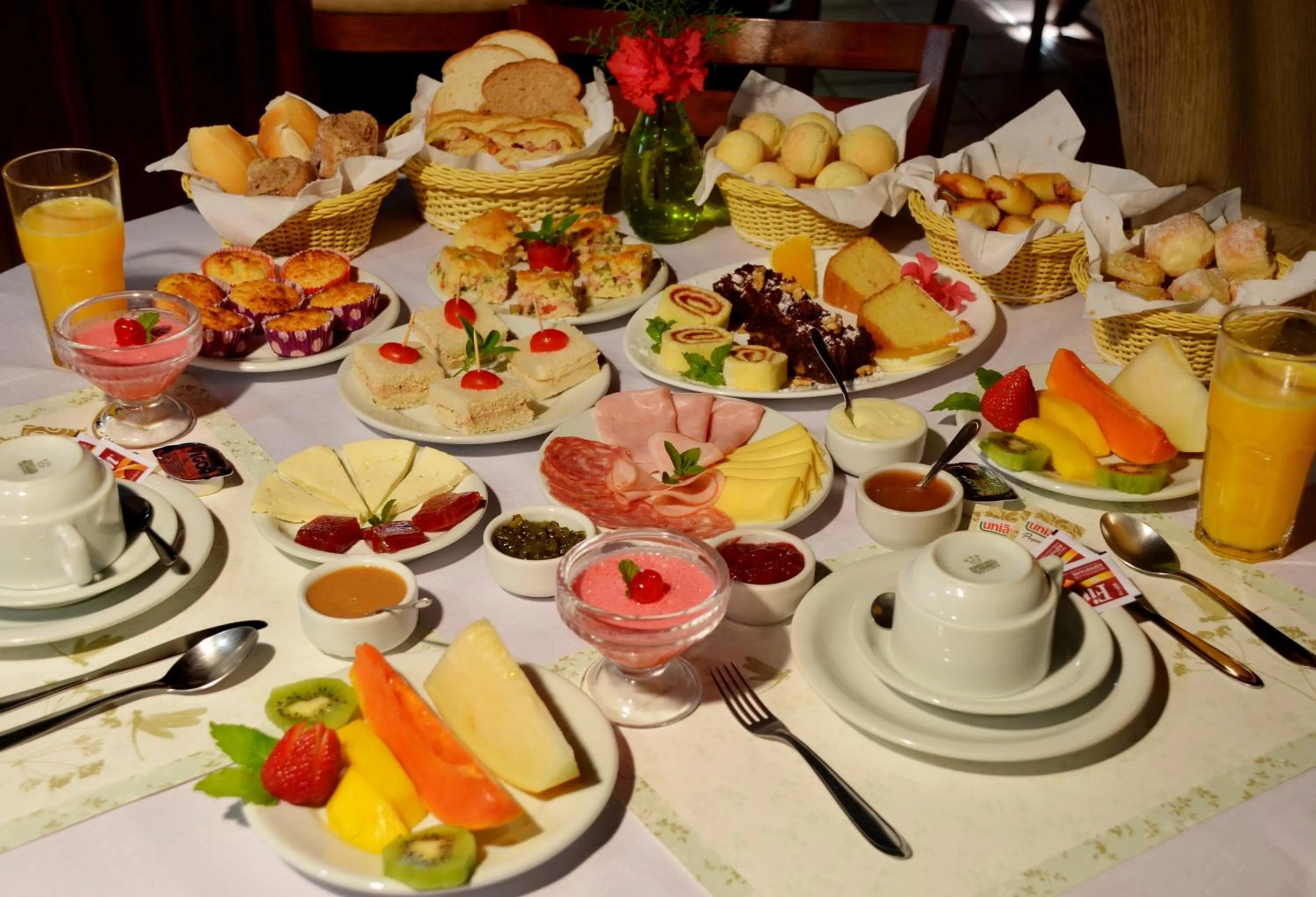 Food and drinks in Pousada Varanda das Colinas