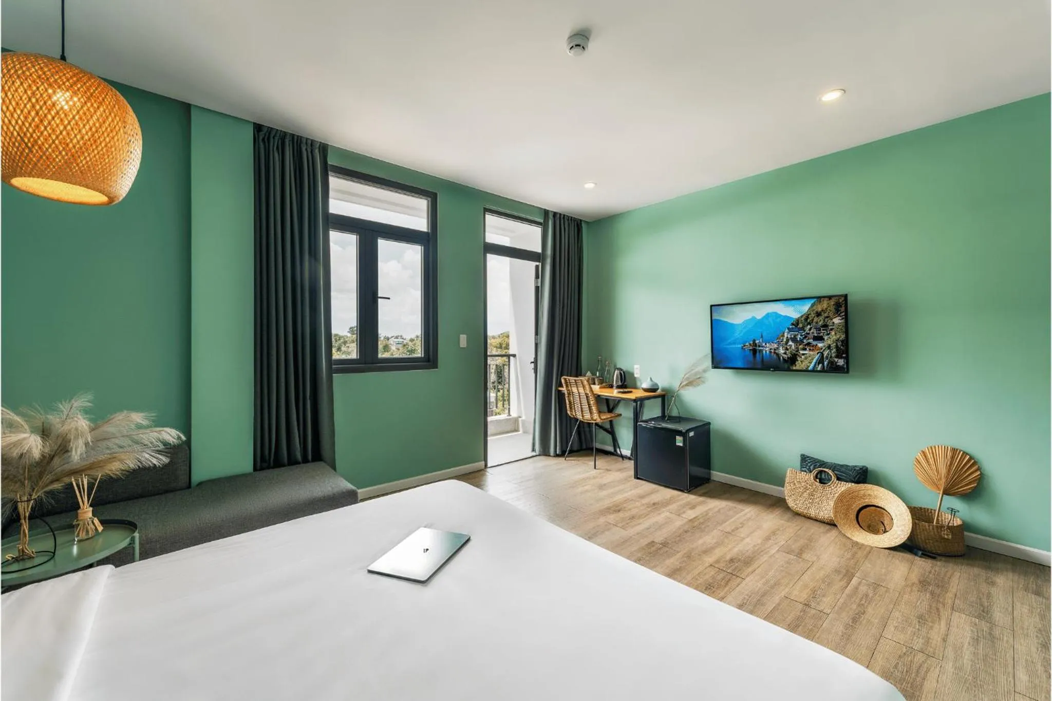 Bedroom, Bed in Leaf Hotel Phu Quoc