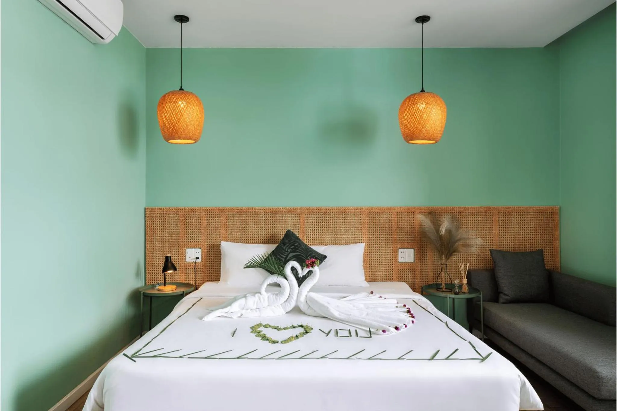 Bed in Leaf Hotel Phu Quoc