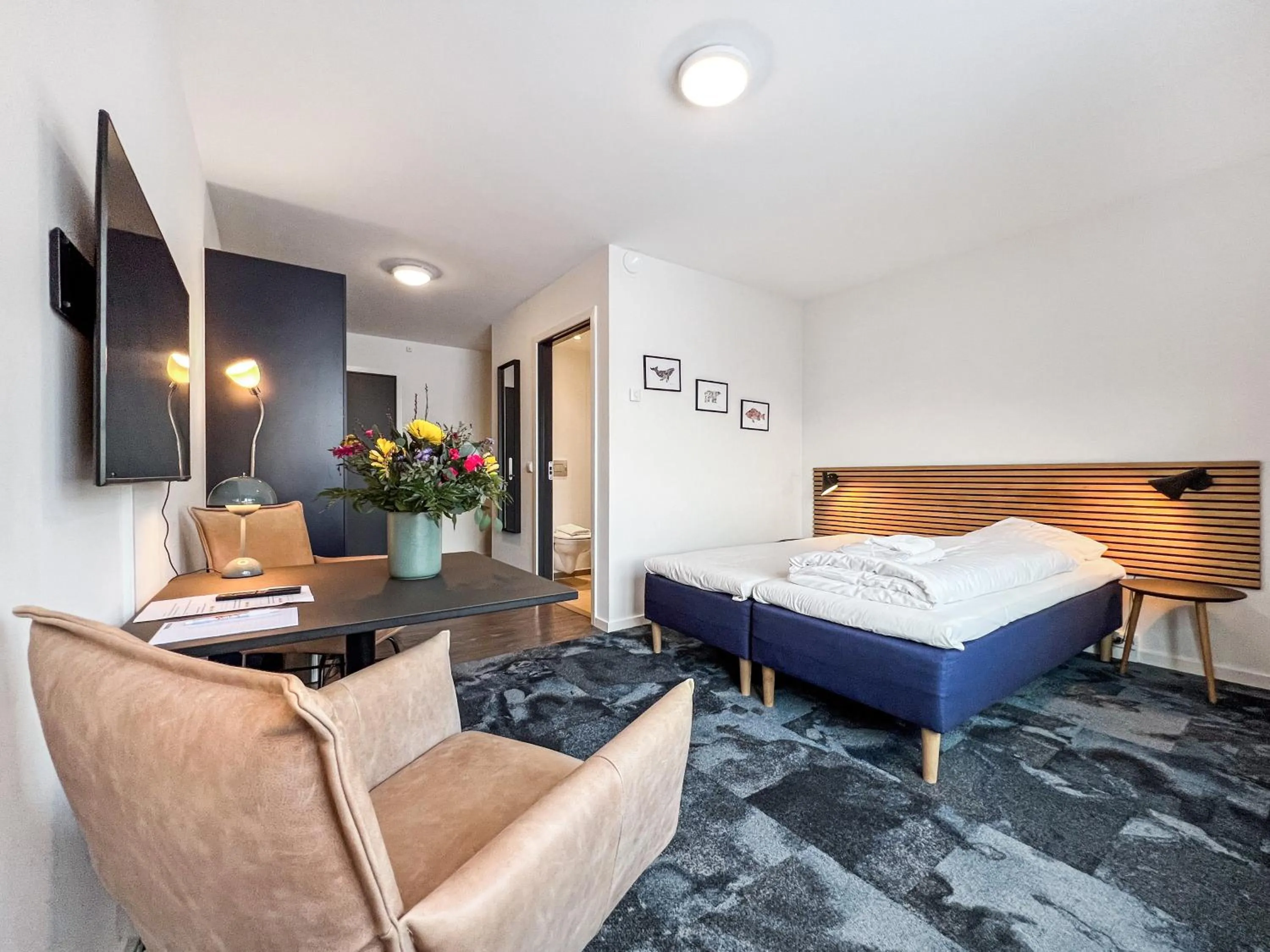 Bedroom, Bed in Hotel Nordbo