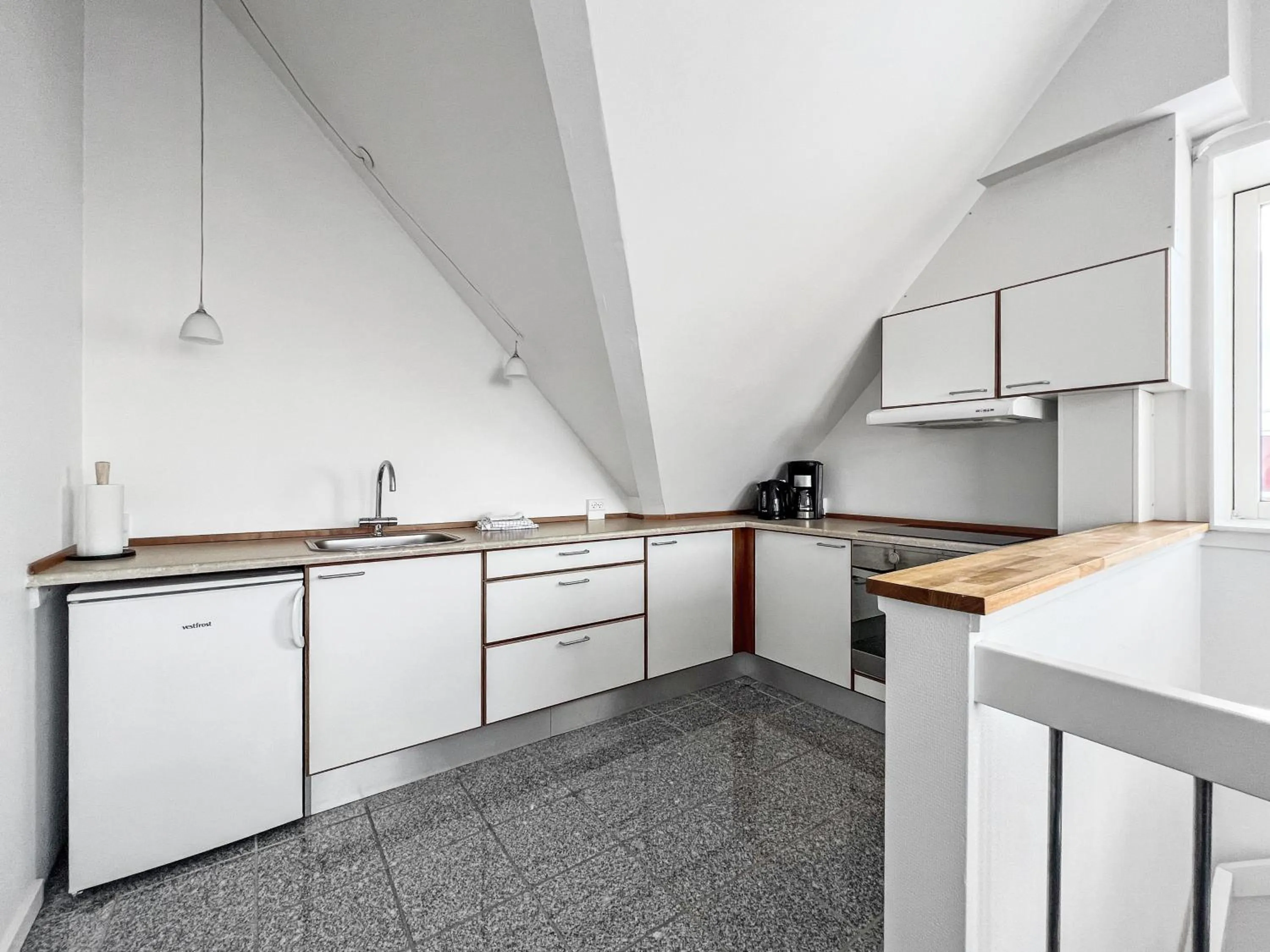 Kitchen or kitchenette in Hotel Nordbo