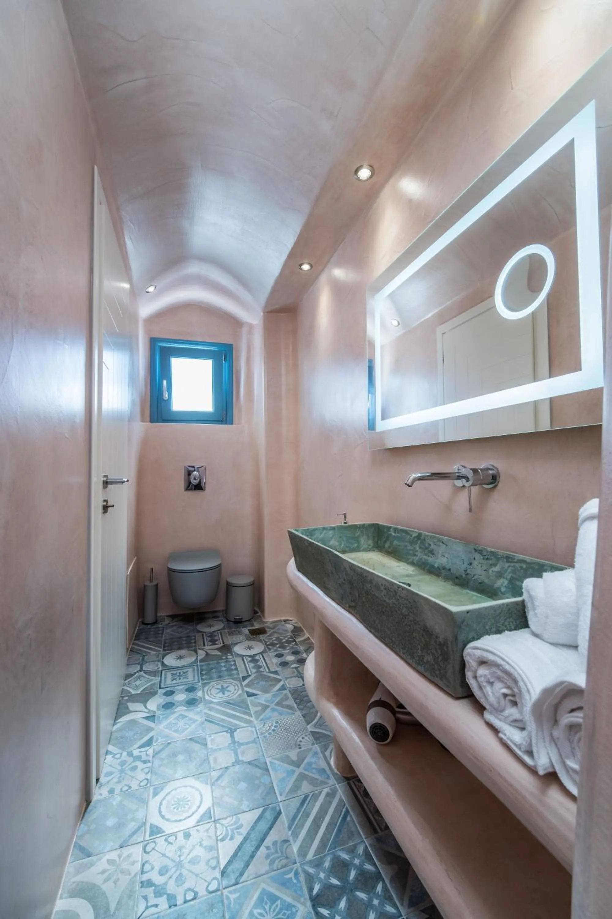 Bed in Aegean Blue Suites