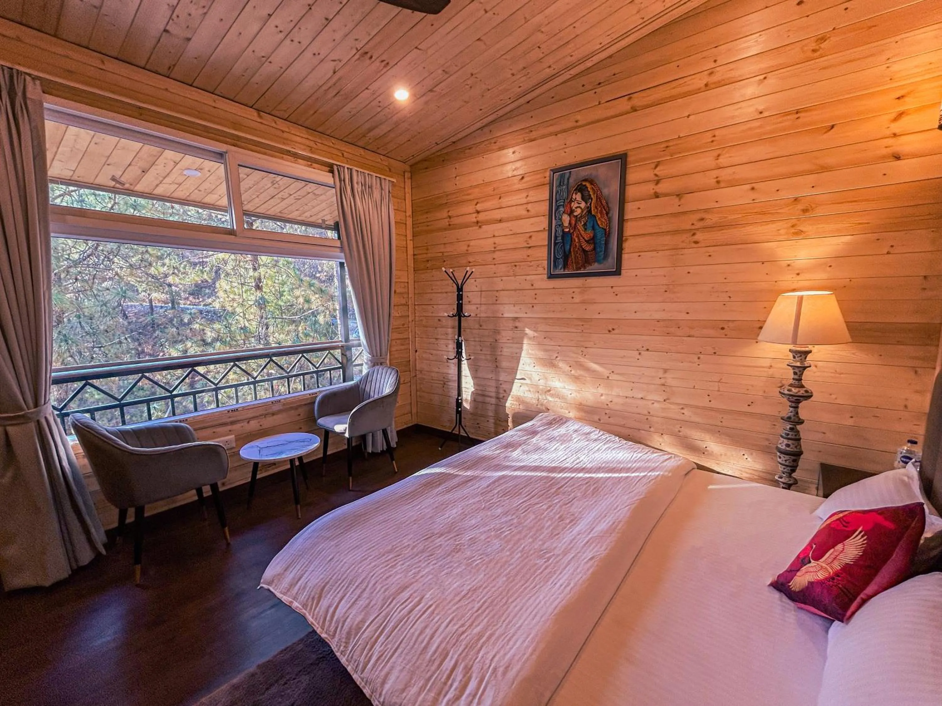 Photo of the whole room, Bed in THEHIMALAYANLIVING WHISTLING PINES