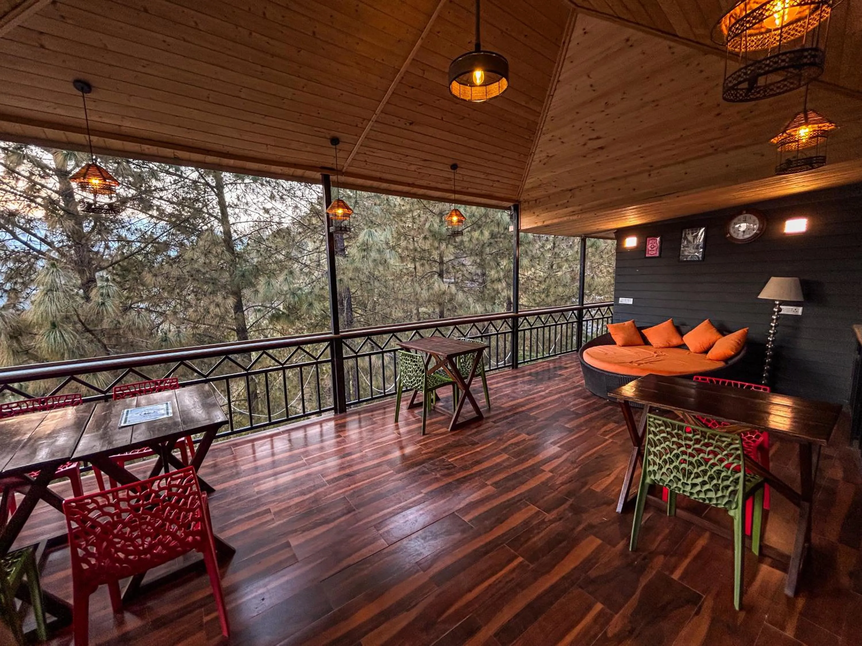 Seating area in THEHIMALAYANLIVING WHISTLING PINES