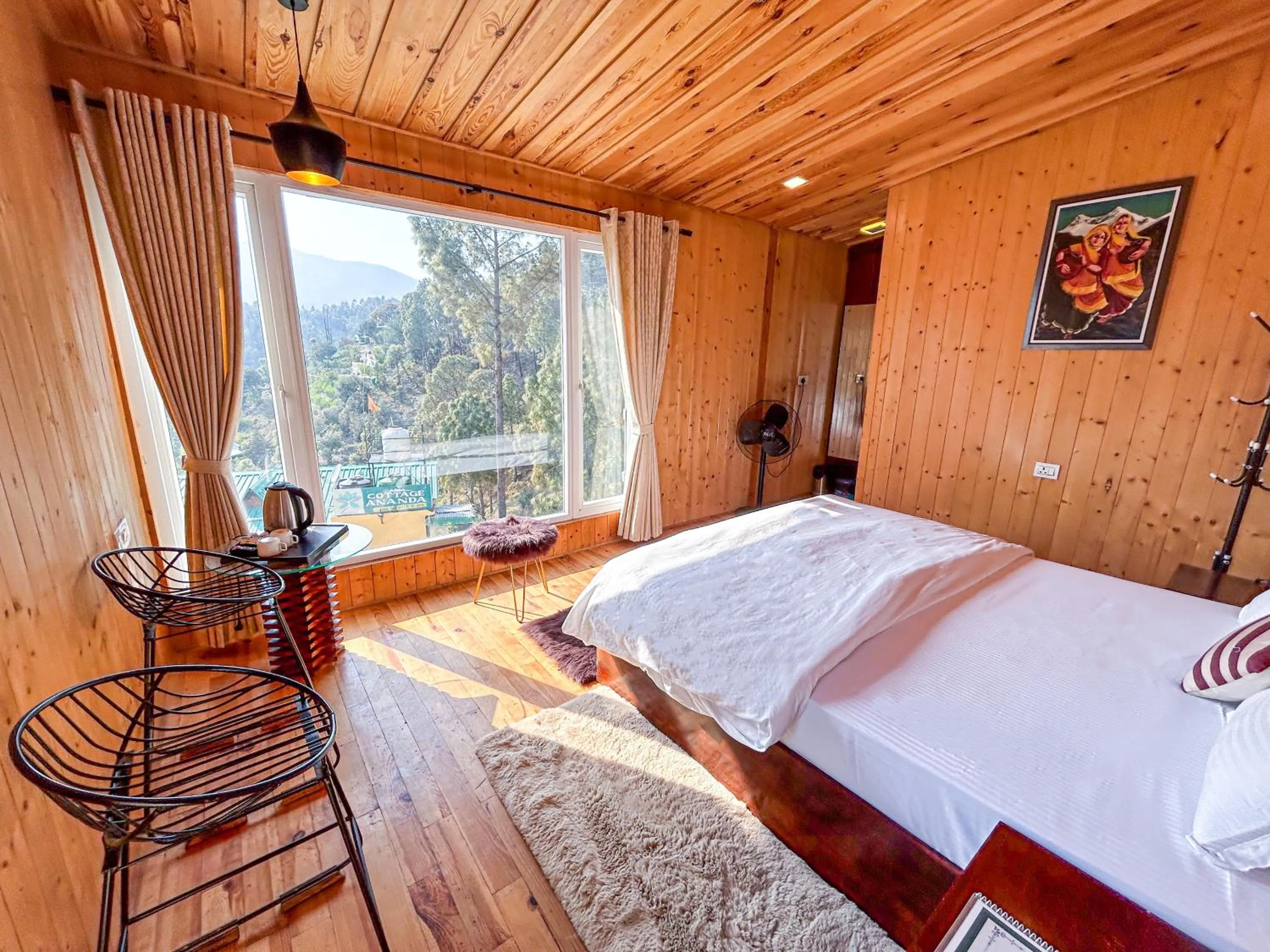View (from property/room), Bed in THEHIMALAYANLIVING WHISTLING PINES
