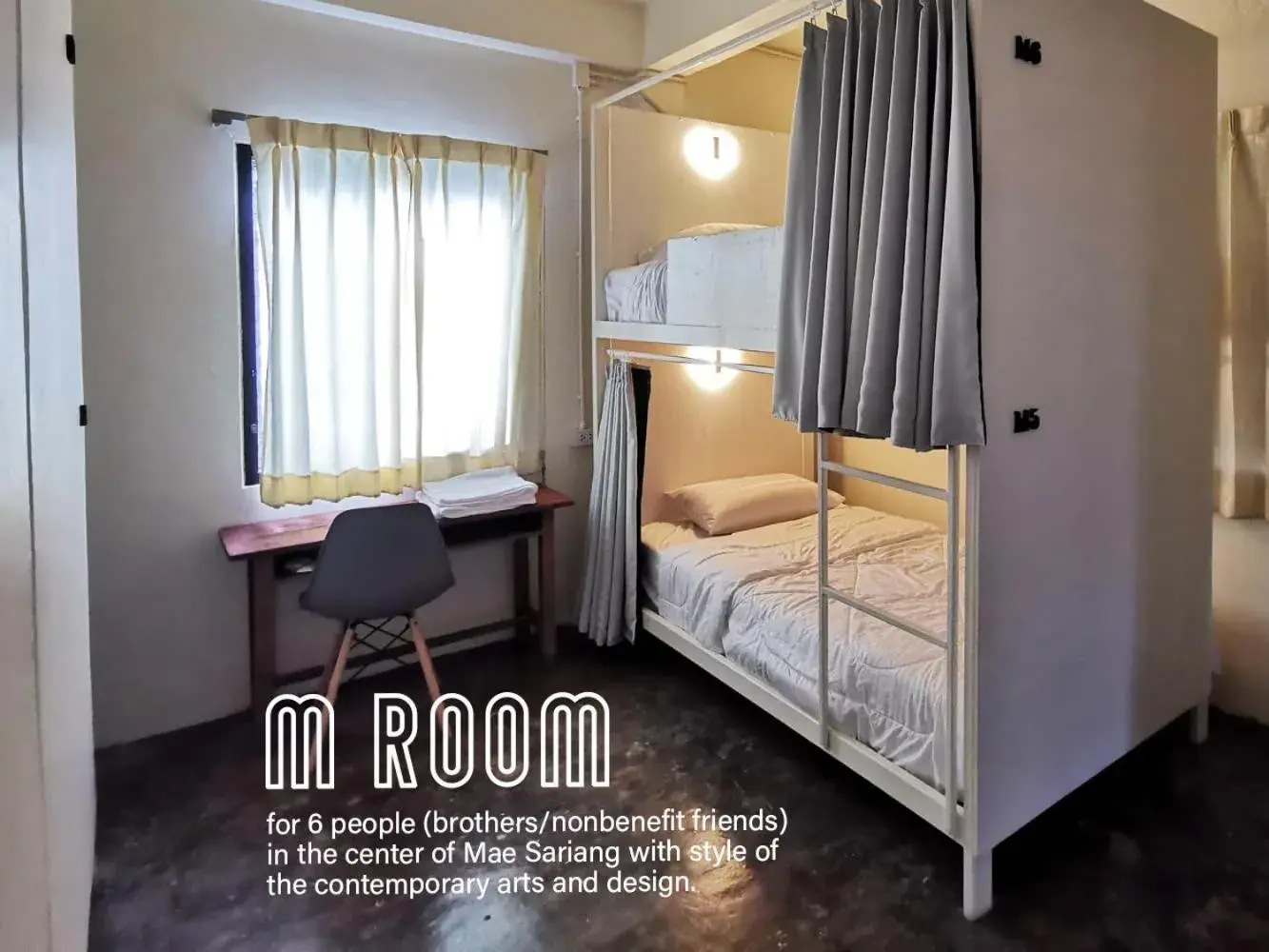 6-Bed Male Dormitory Room - single occupancy in ATOM Poshtel 6-Bed Male Dormitory Room - single occupancy in ATOM Poshtel