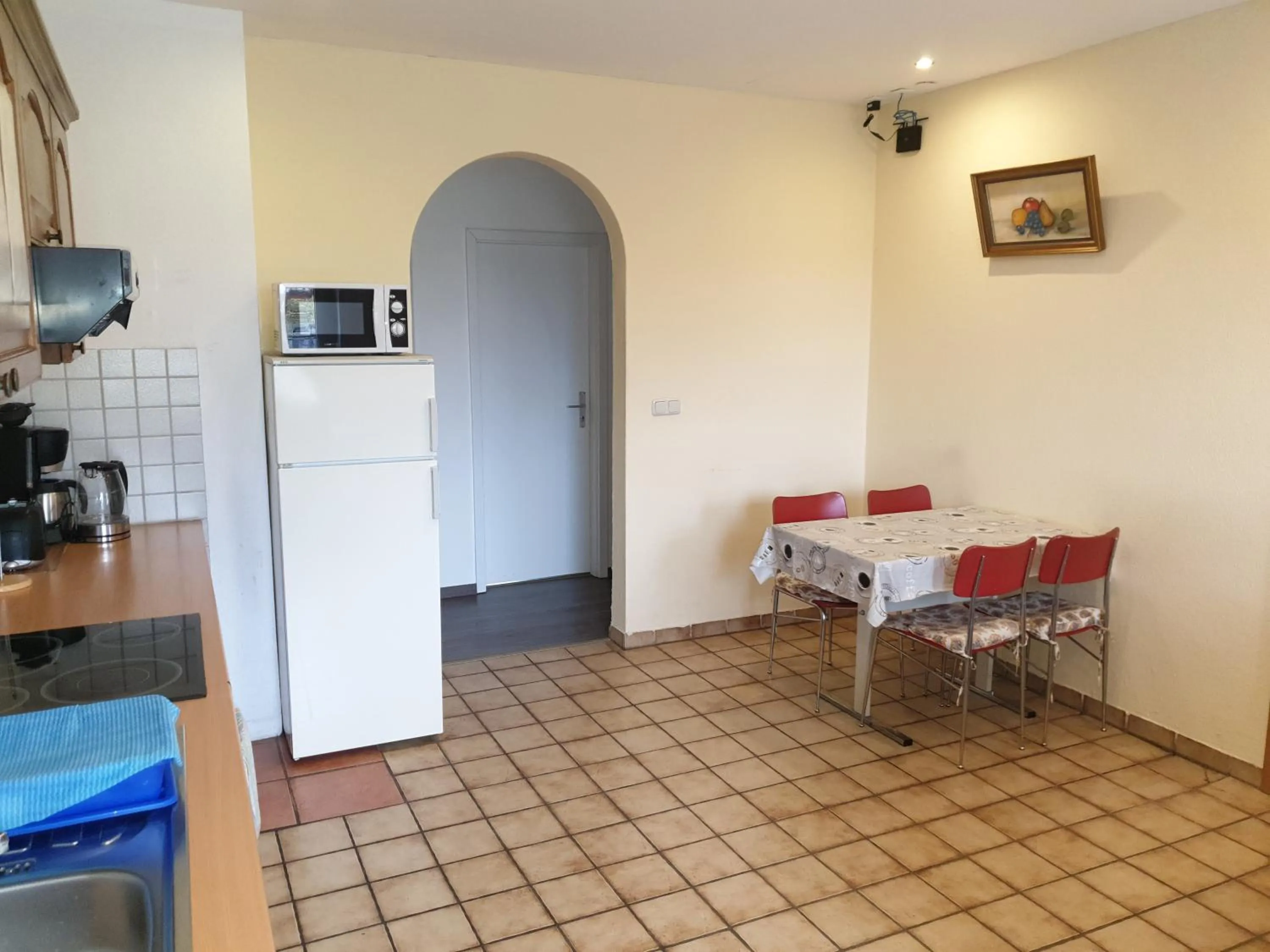 Kitchen or kitchenette in Pension Citytravel