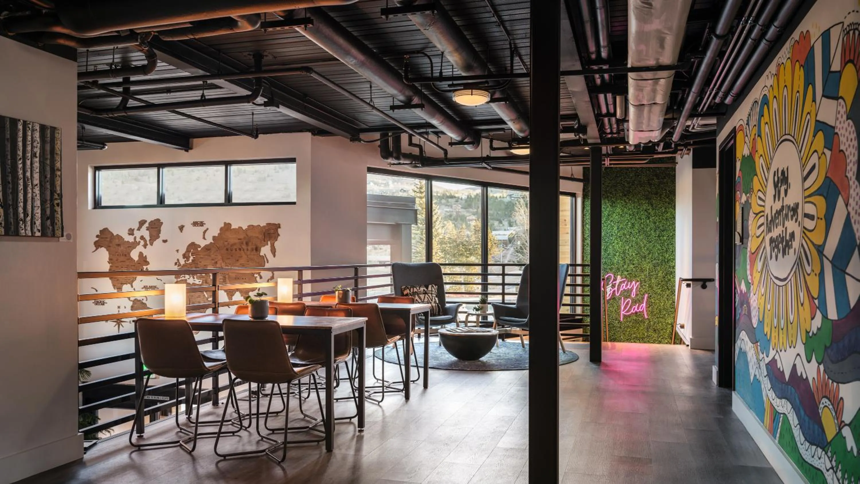 Seating area in The Block Hotel & Commons