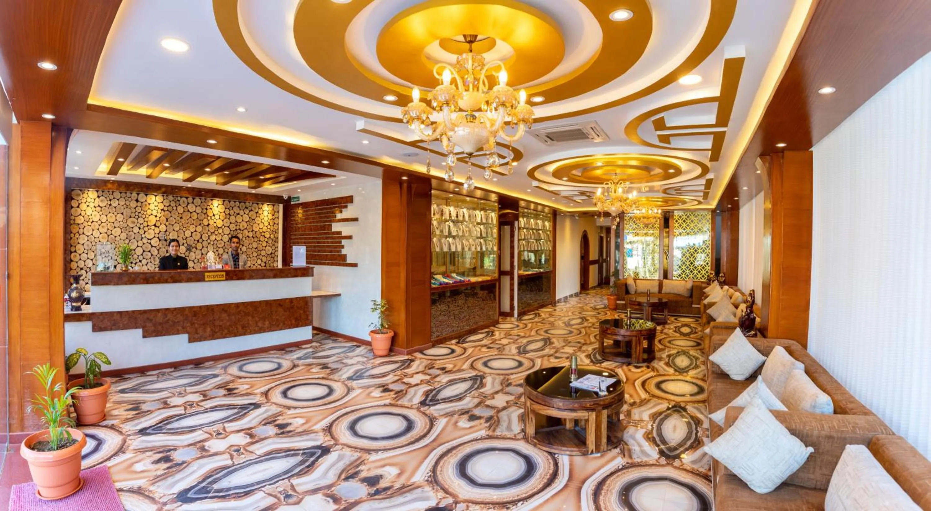 Lobby or reception in Hotel Mahadev Inn Pokhara