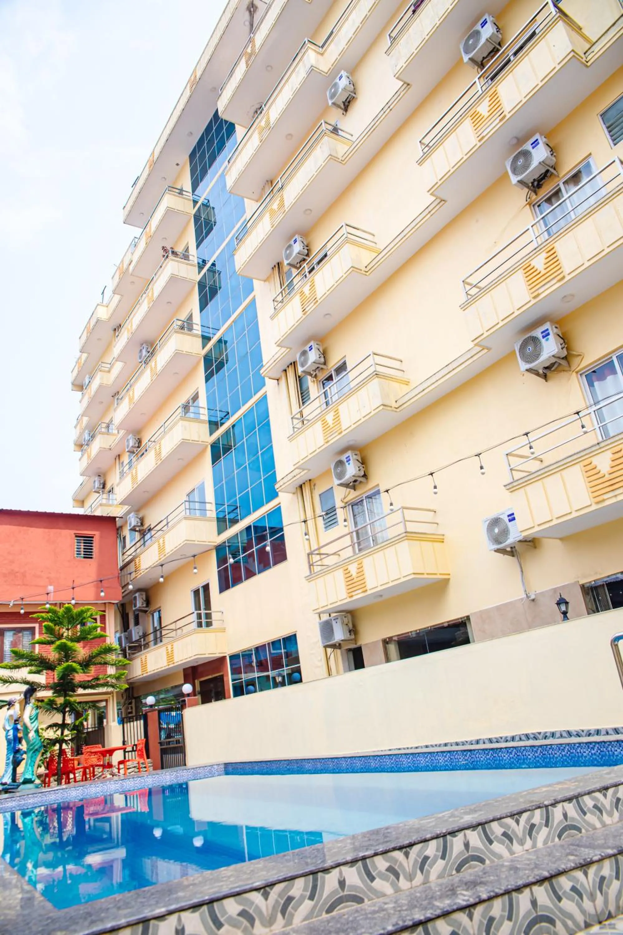 Swimming pool in Hotel Mahadev Inn Pokhara