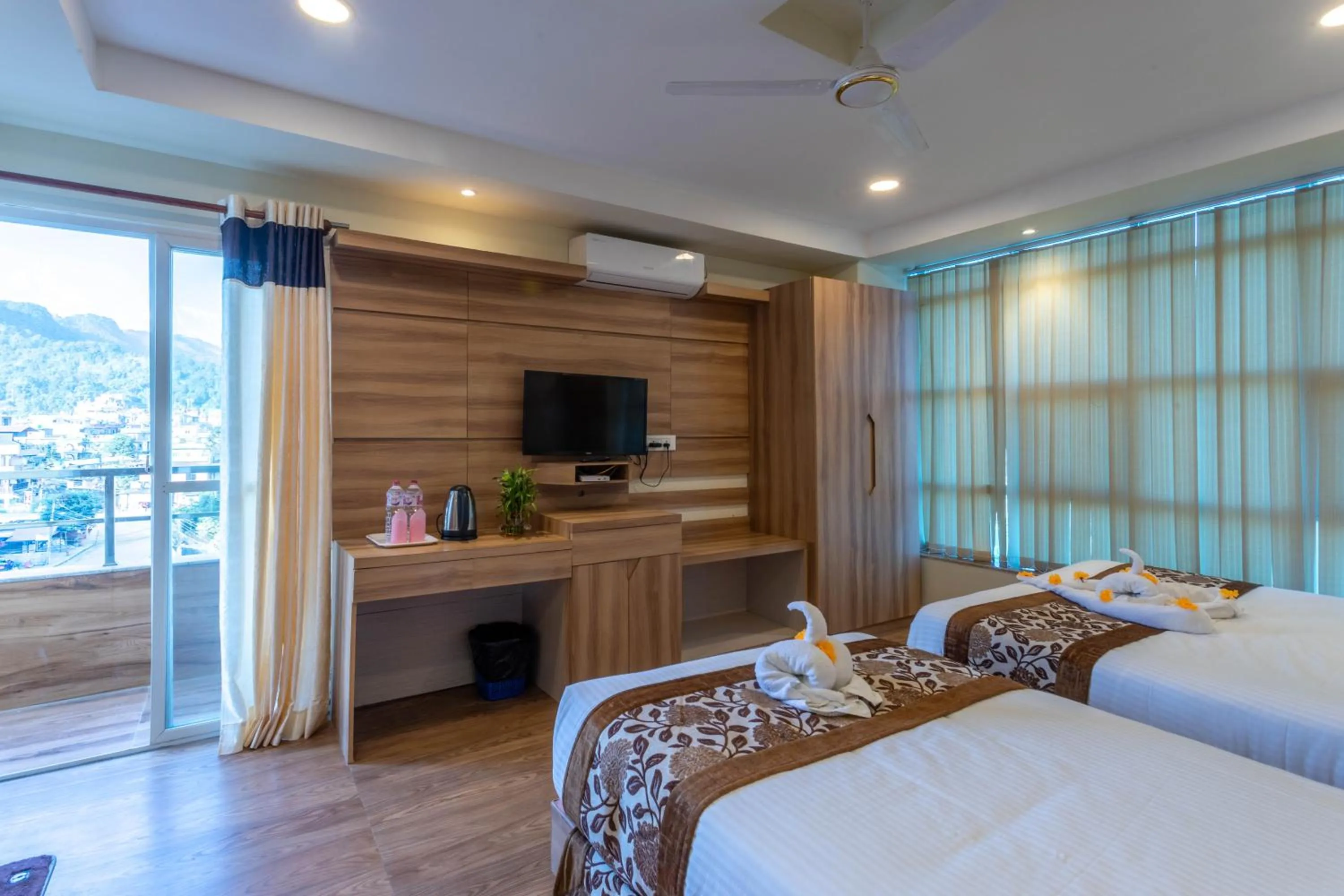 Bedroom, Bed in Hotel Mahadev Inn Pokhara