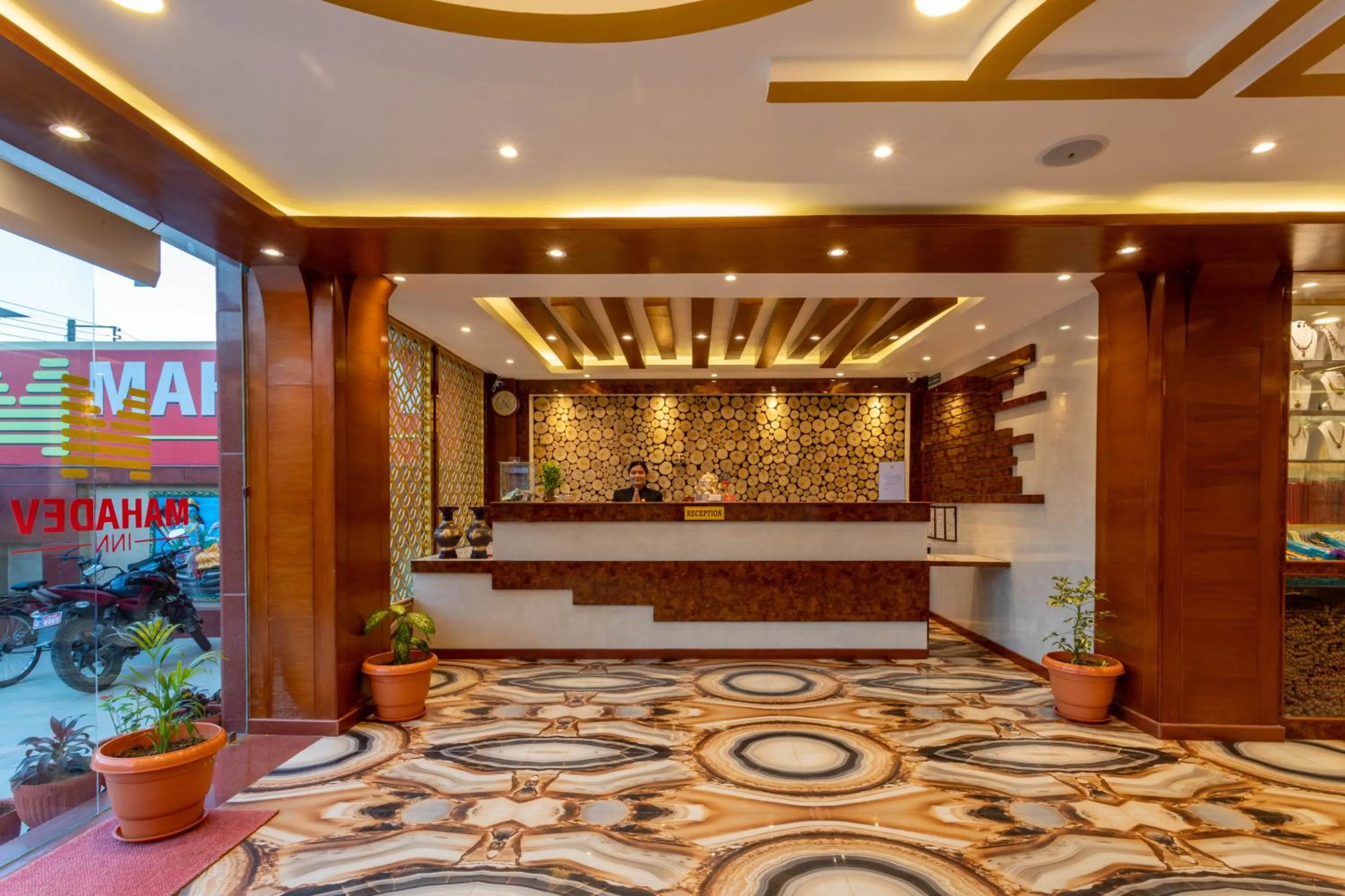 Lobby or reception in Hotel Mahadev Inn Pokhara