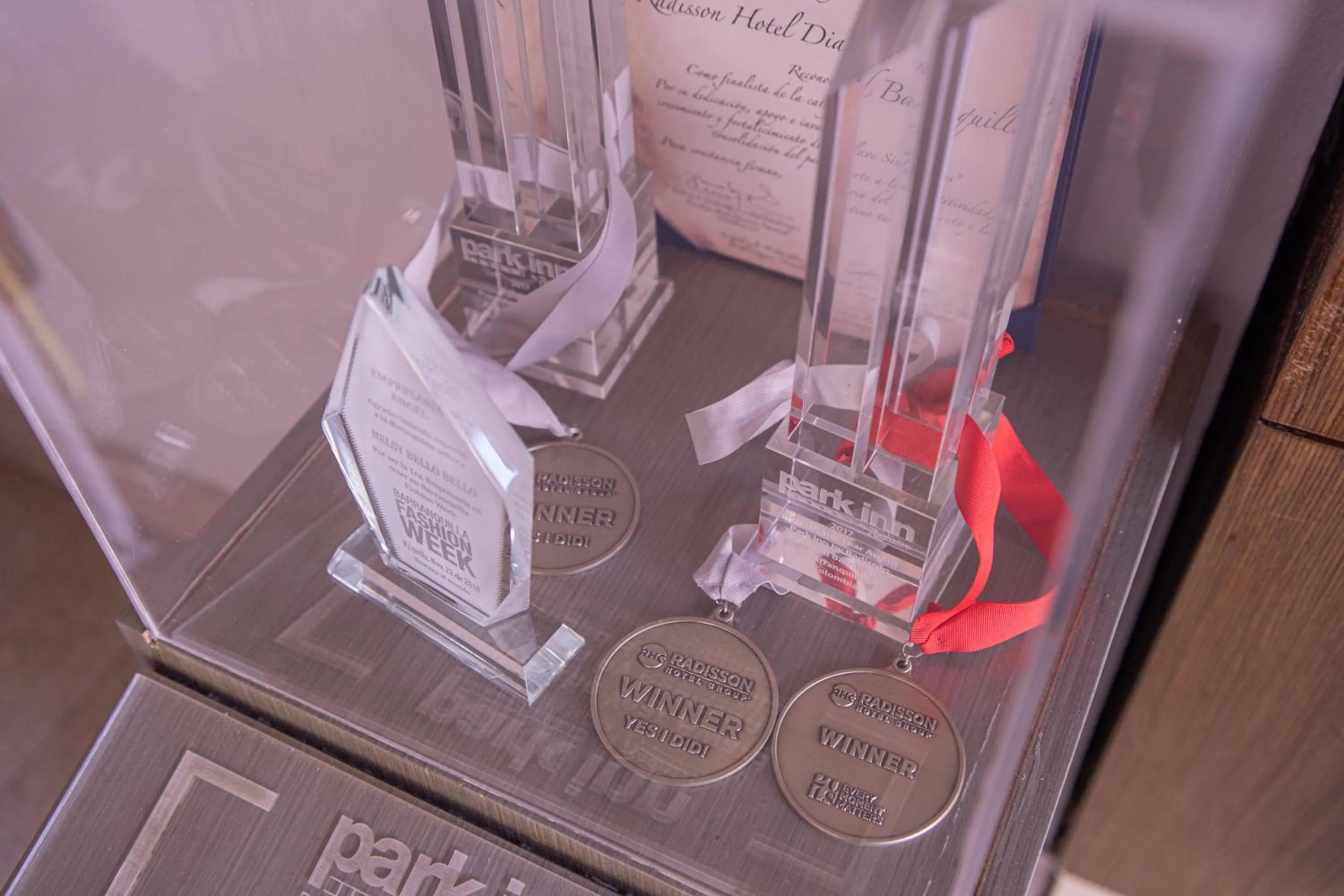 Certificate/Award in Radisson Diamond Barranquilla