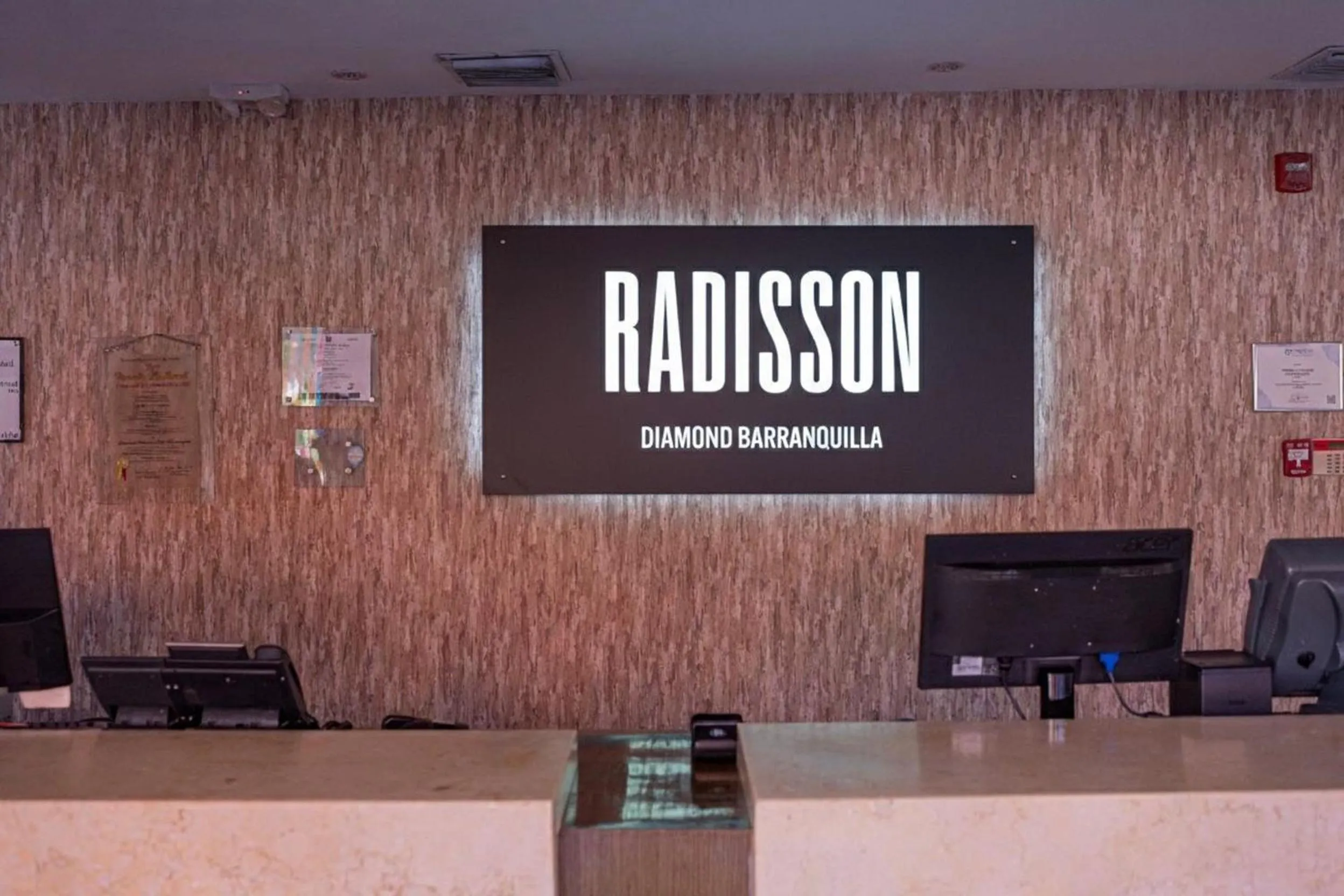 Lobby or reception in Radisson Diamond Barranquilla
