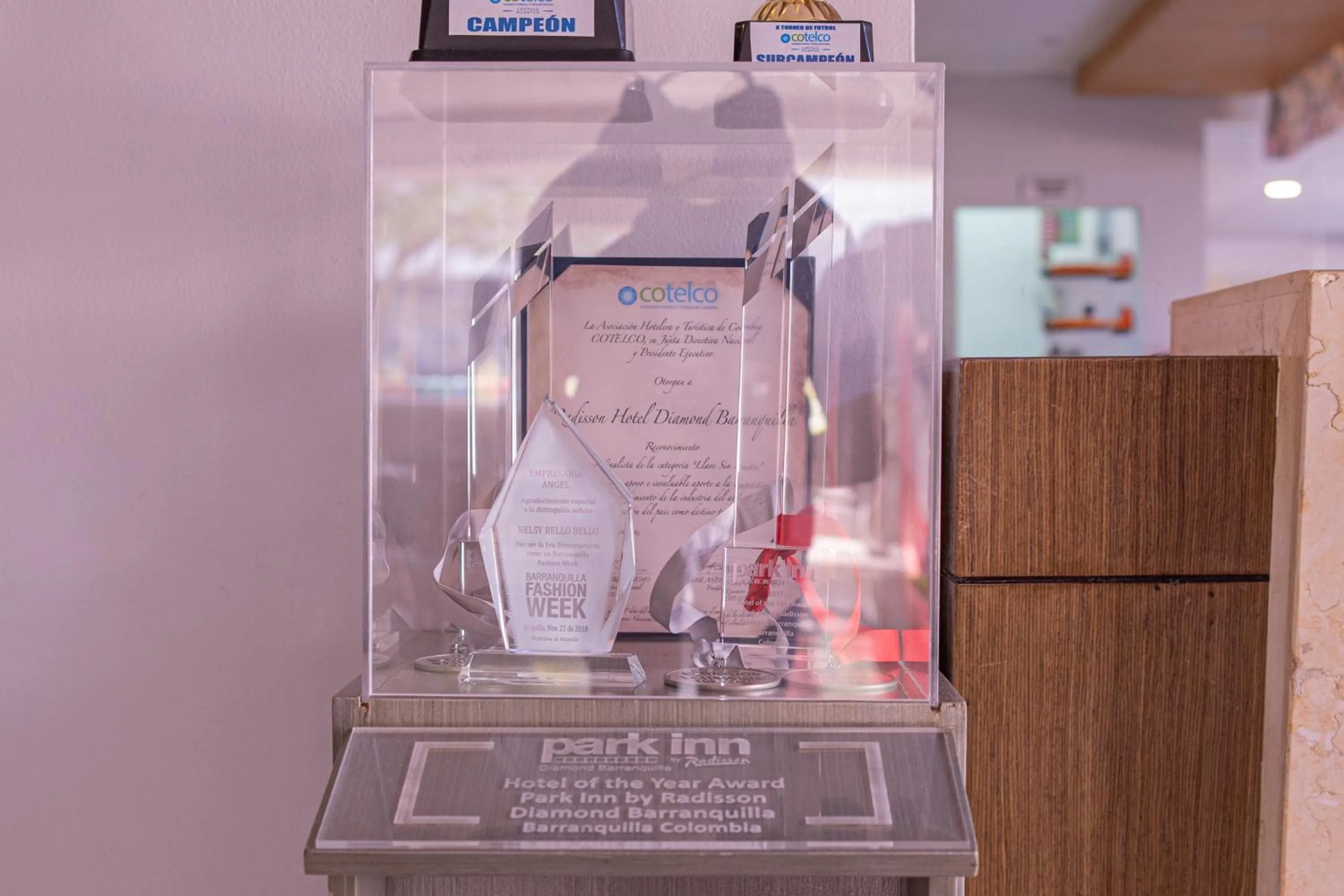 Certificate/Award in Radisson Diamond Barranquilla