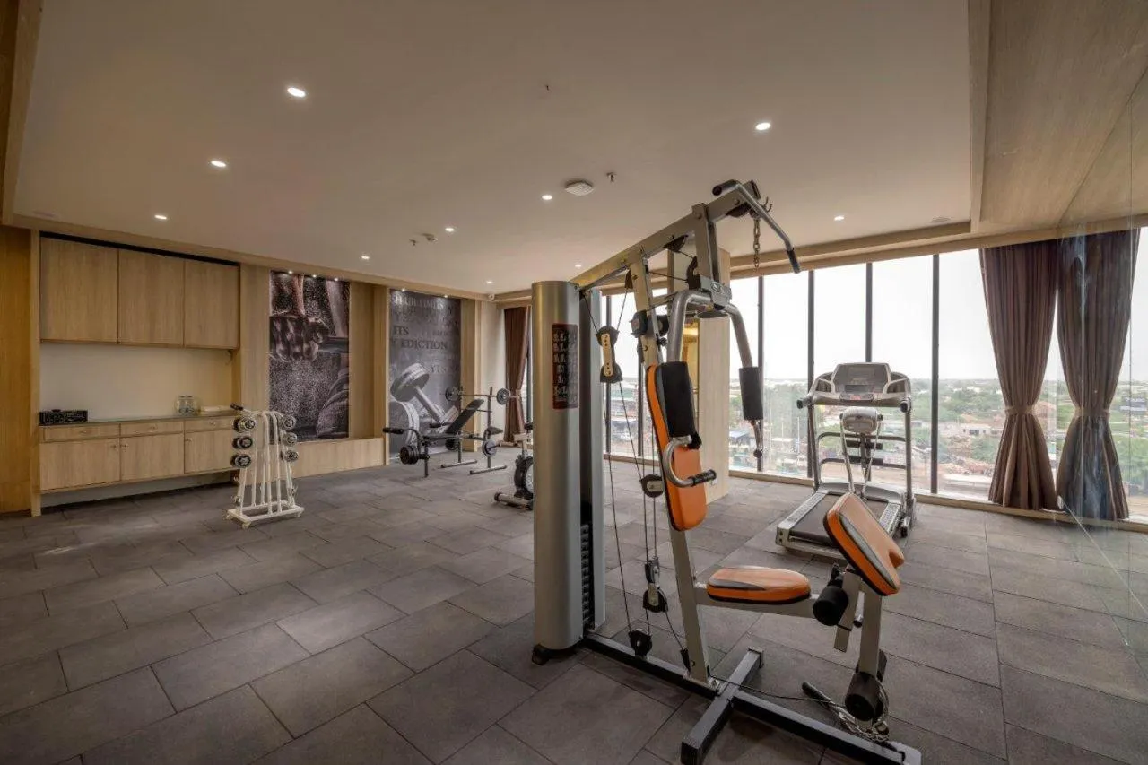 Fitness centre/facilities in Sarovar Portico Morbi