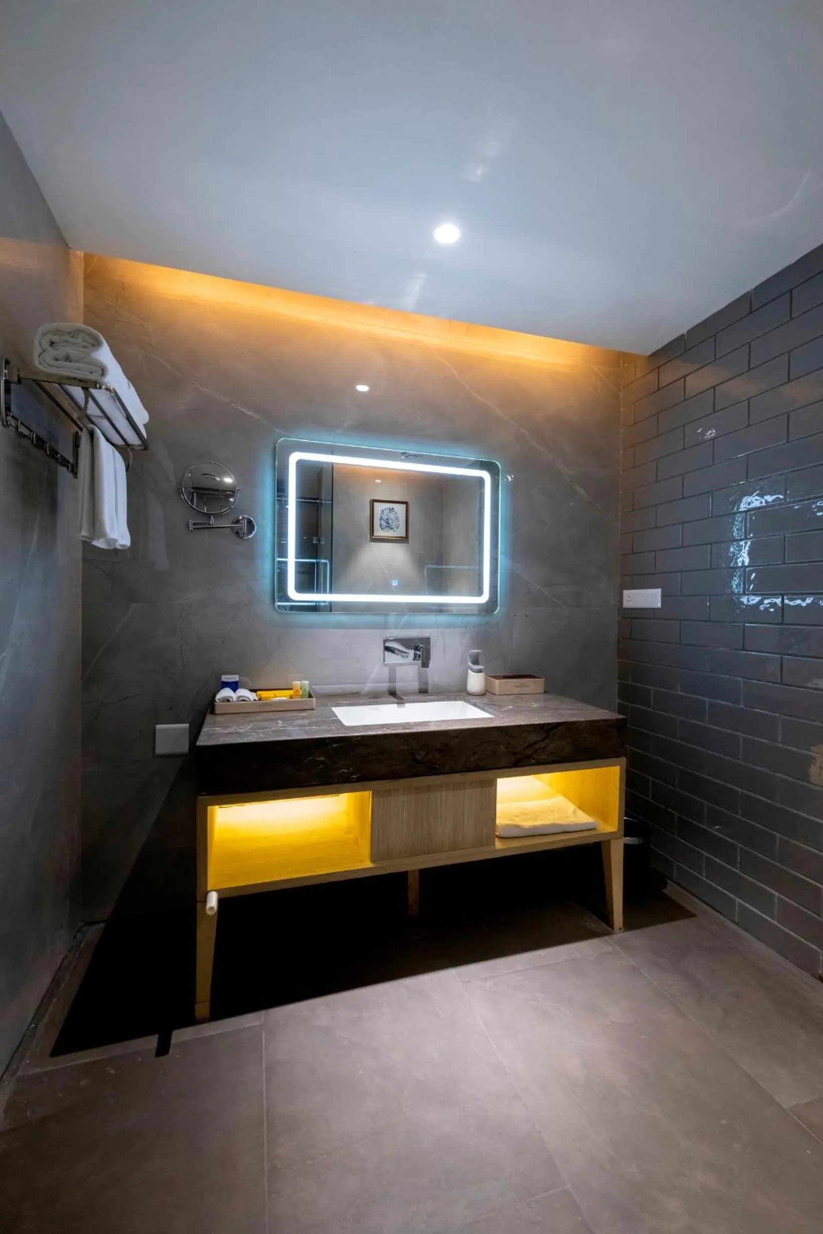 Bathroom in Sarovar Portico Morbi