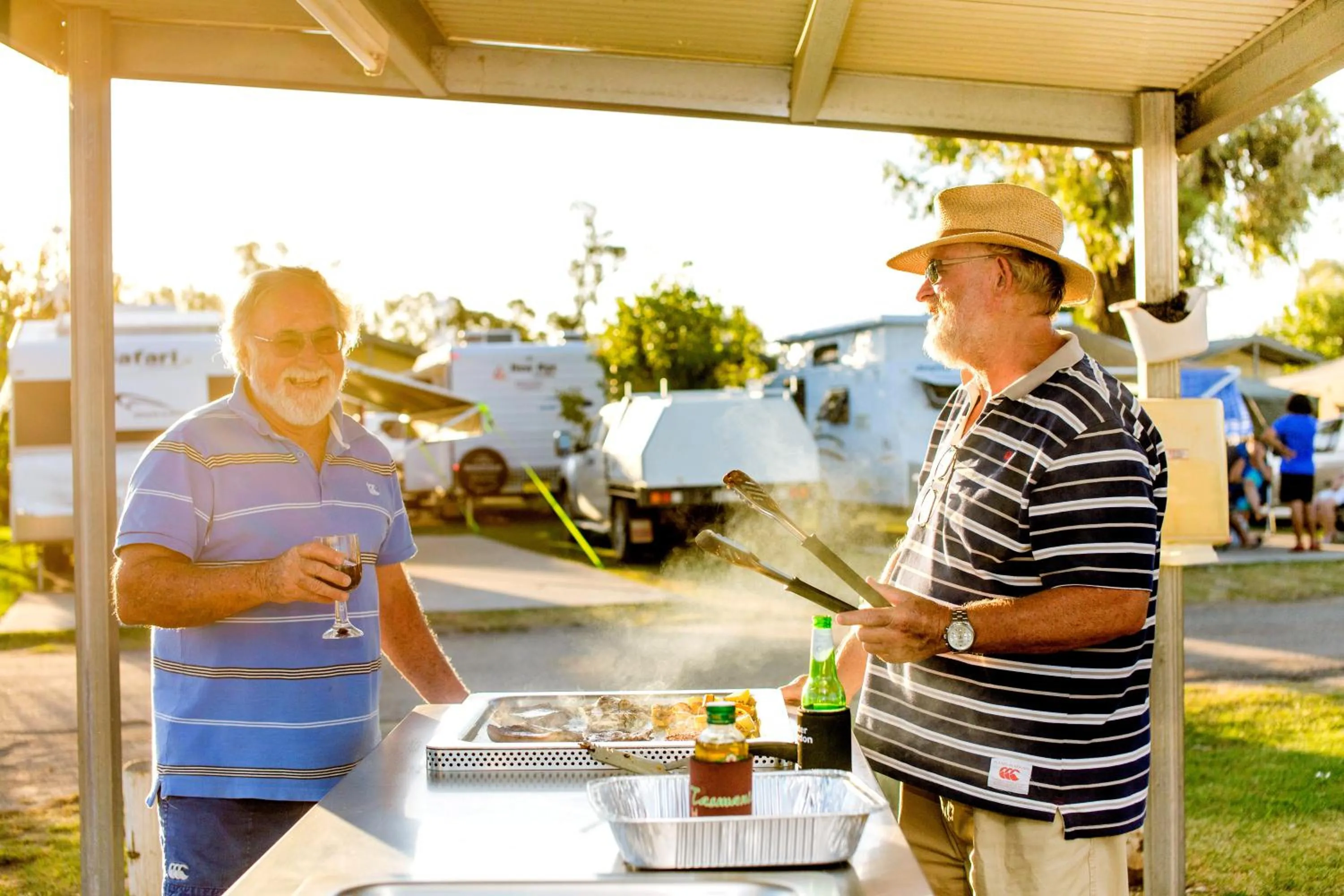 BBQ facilities in NRMA Yarrawonga Mulwala Holiday Park