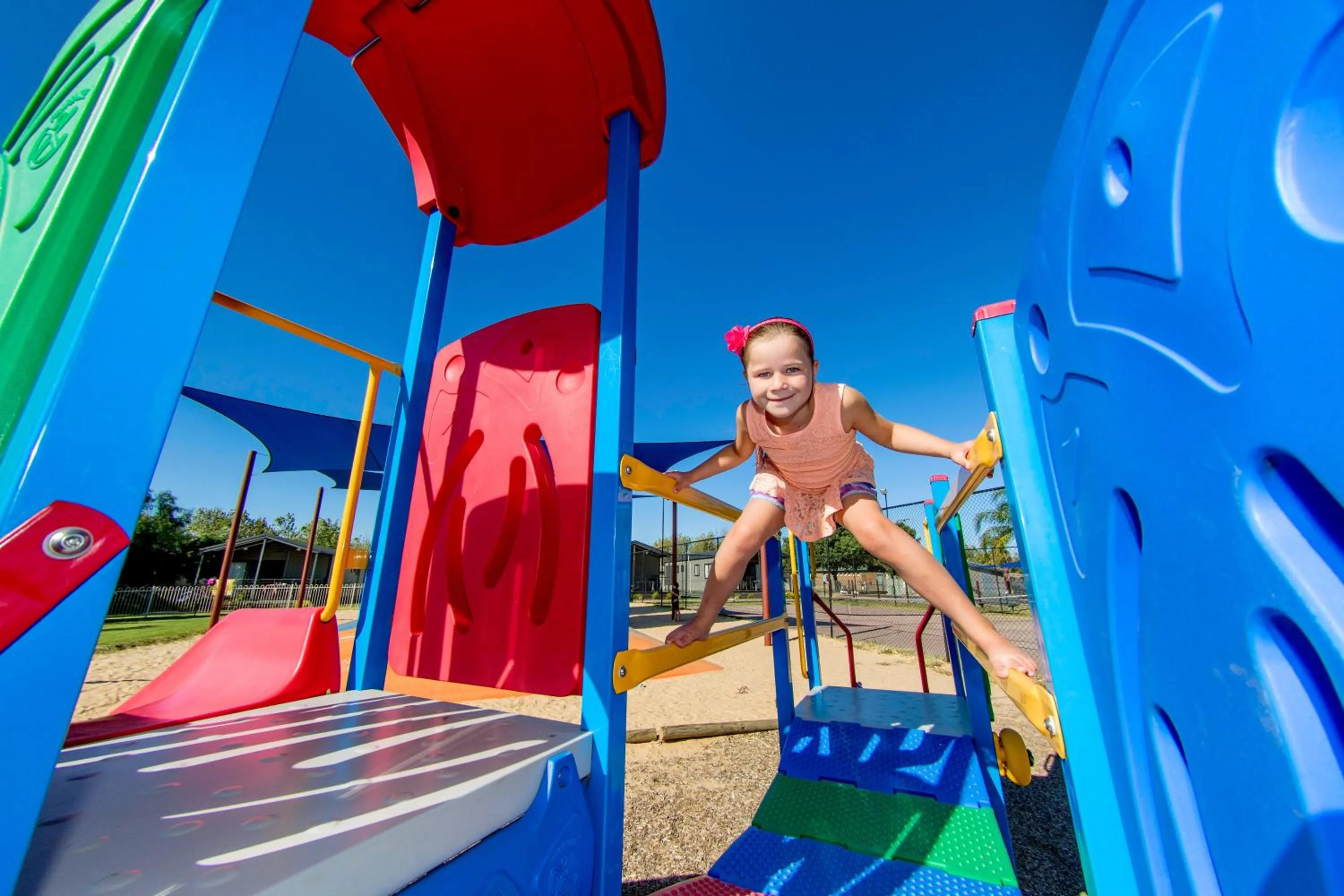 Children play ground in NRMA Yarrawonga Mulwala Holiday Park