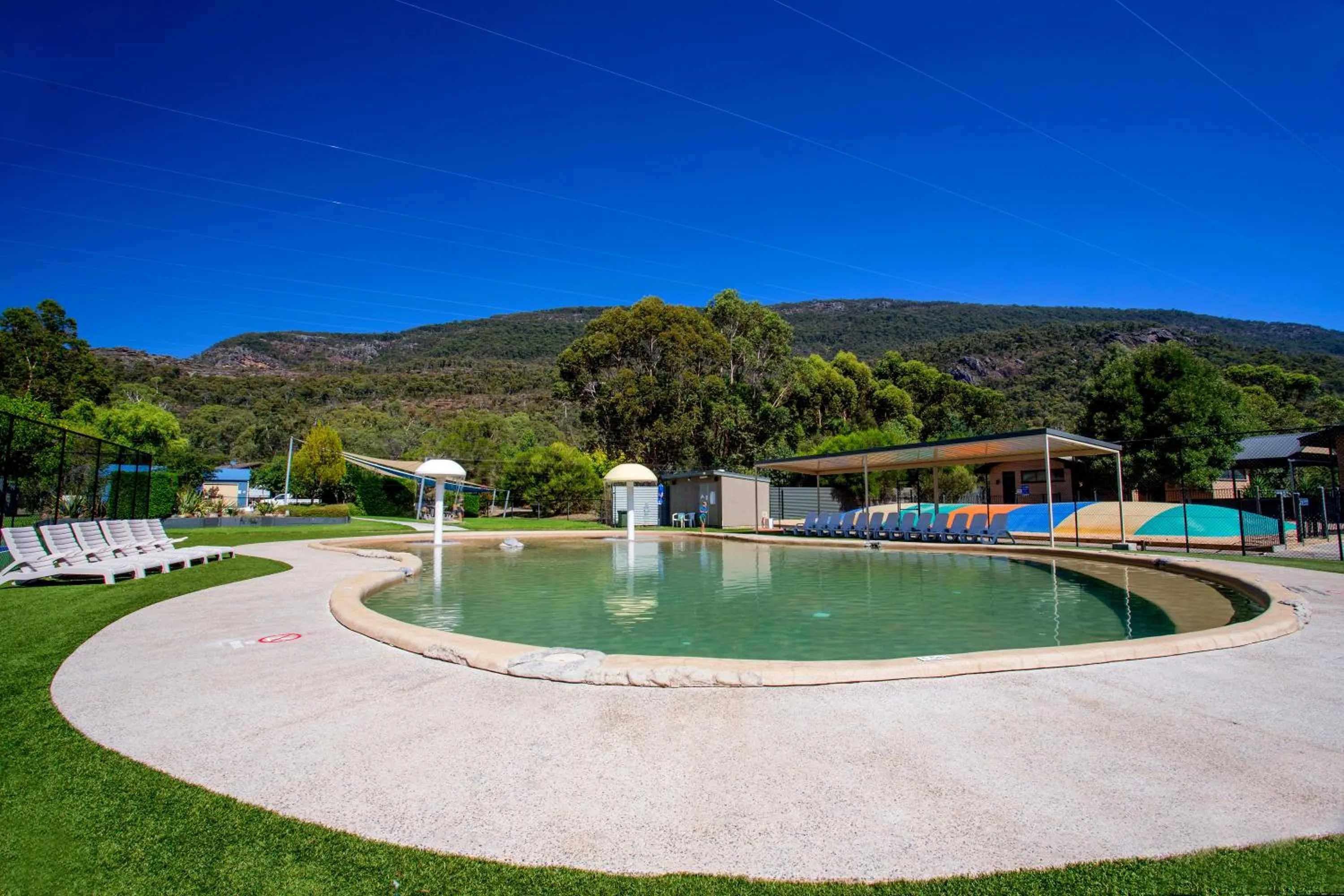 Swimming pool in NRMA Halls Gap Holiday Park