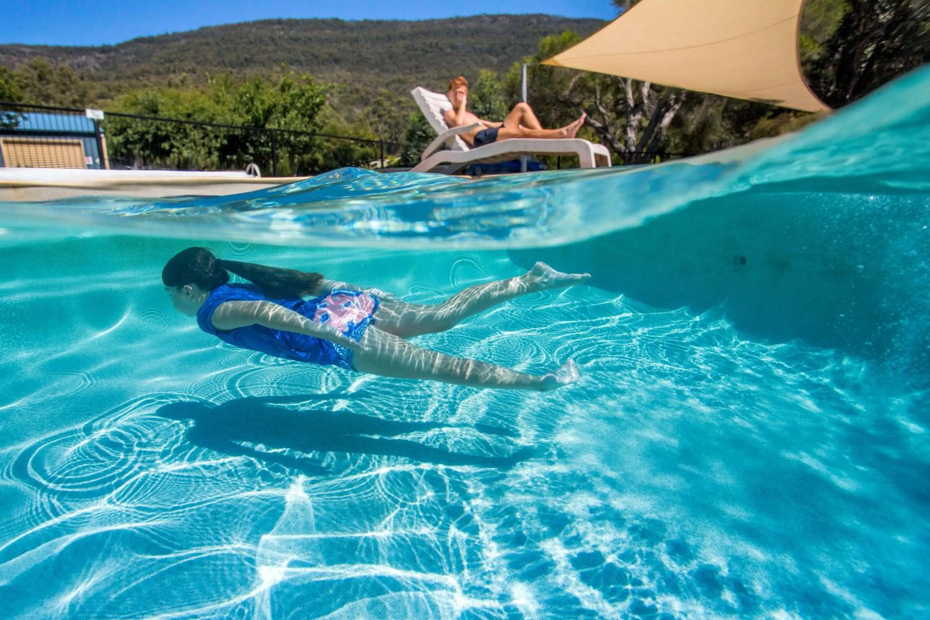 Swimming pool in NRMA Halls Gap Holiday Park