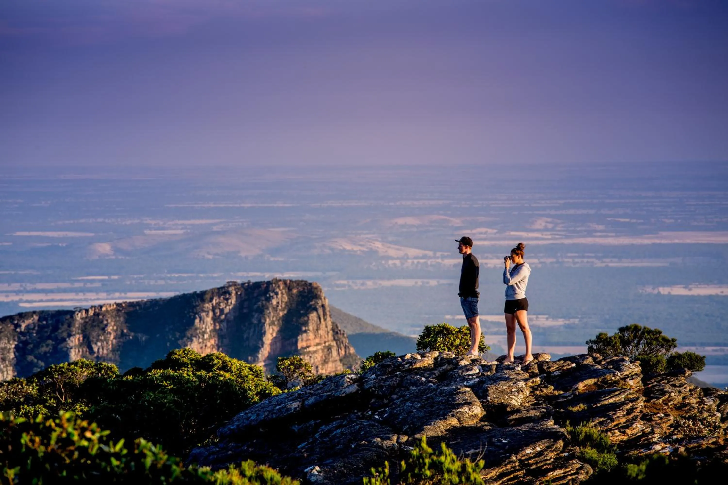 Hiking in NRMA Halls Gap Holiday Park