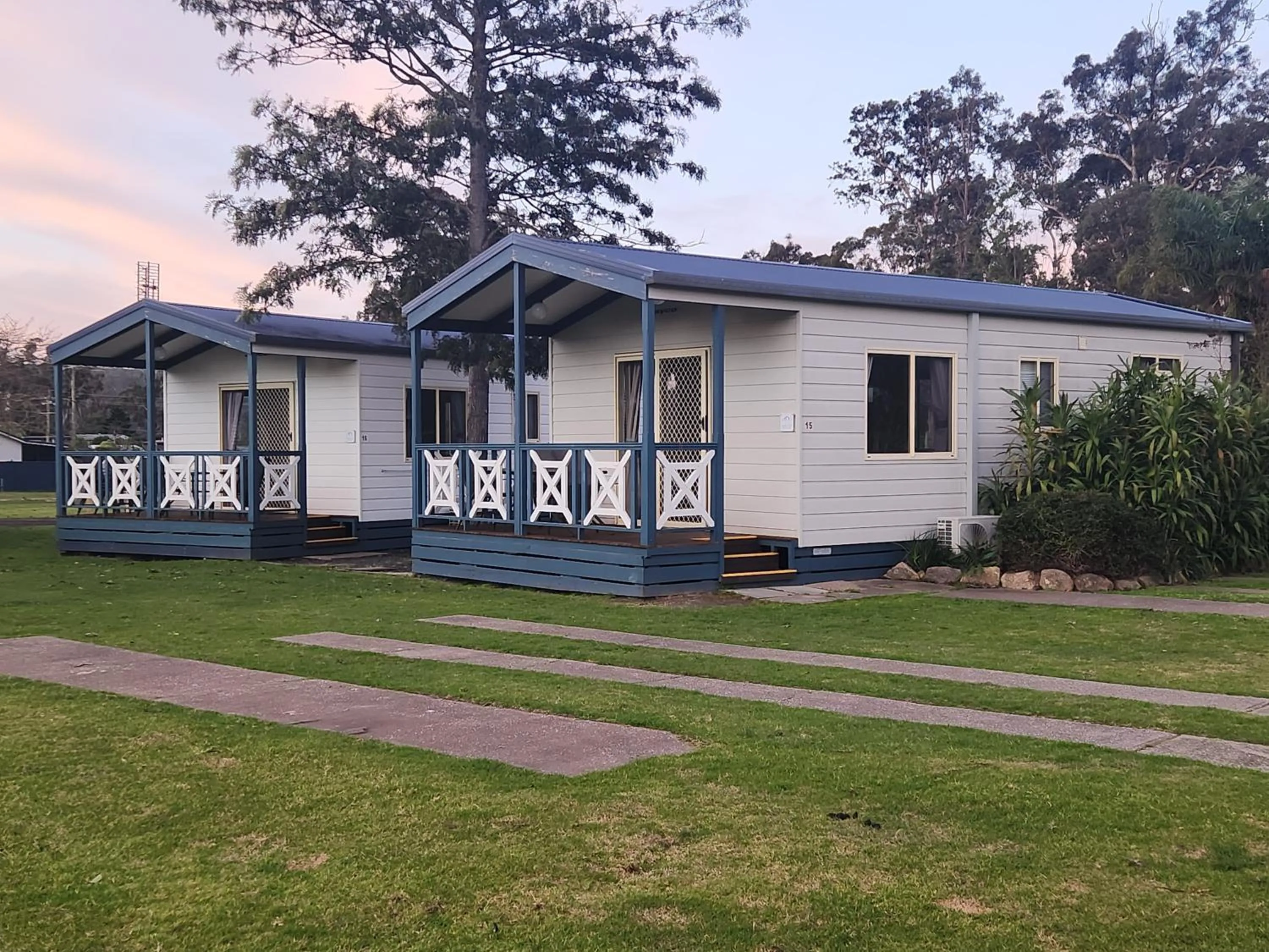 Garden view in Eden Gateway Holiday Park