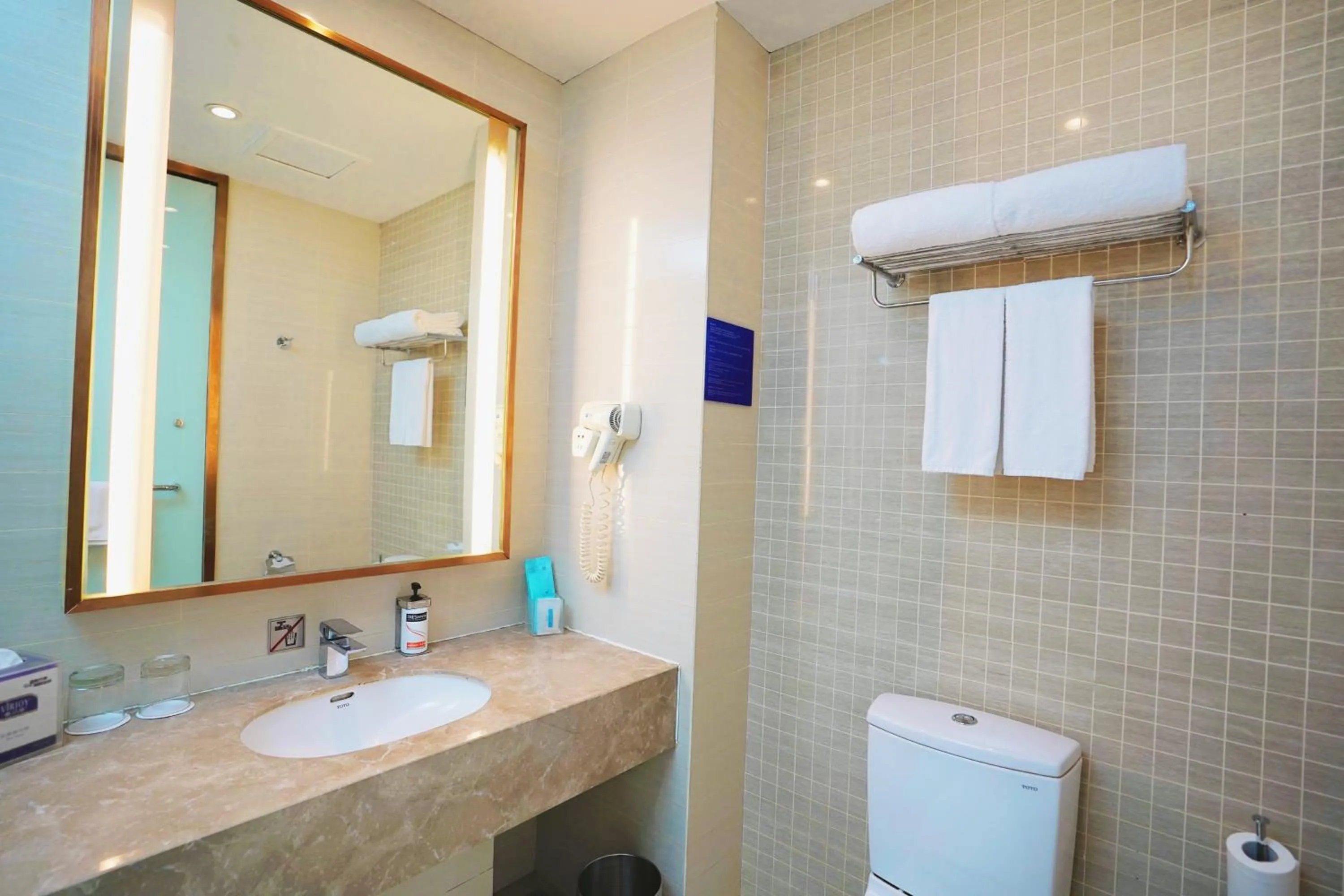 Bathroom in Holiday Inn Express Shenyang Golden Corridor by IHG