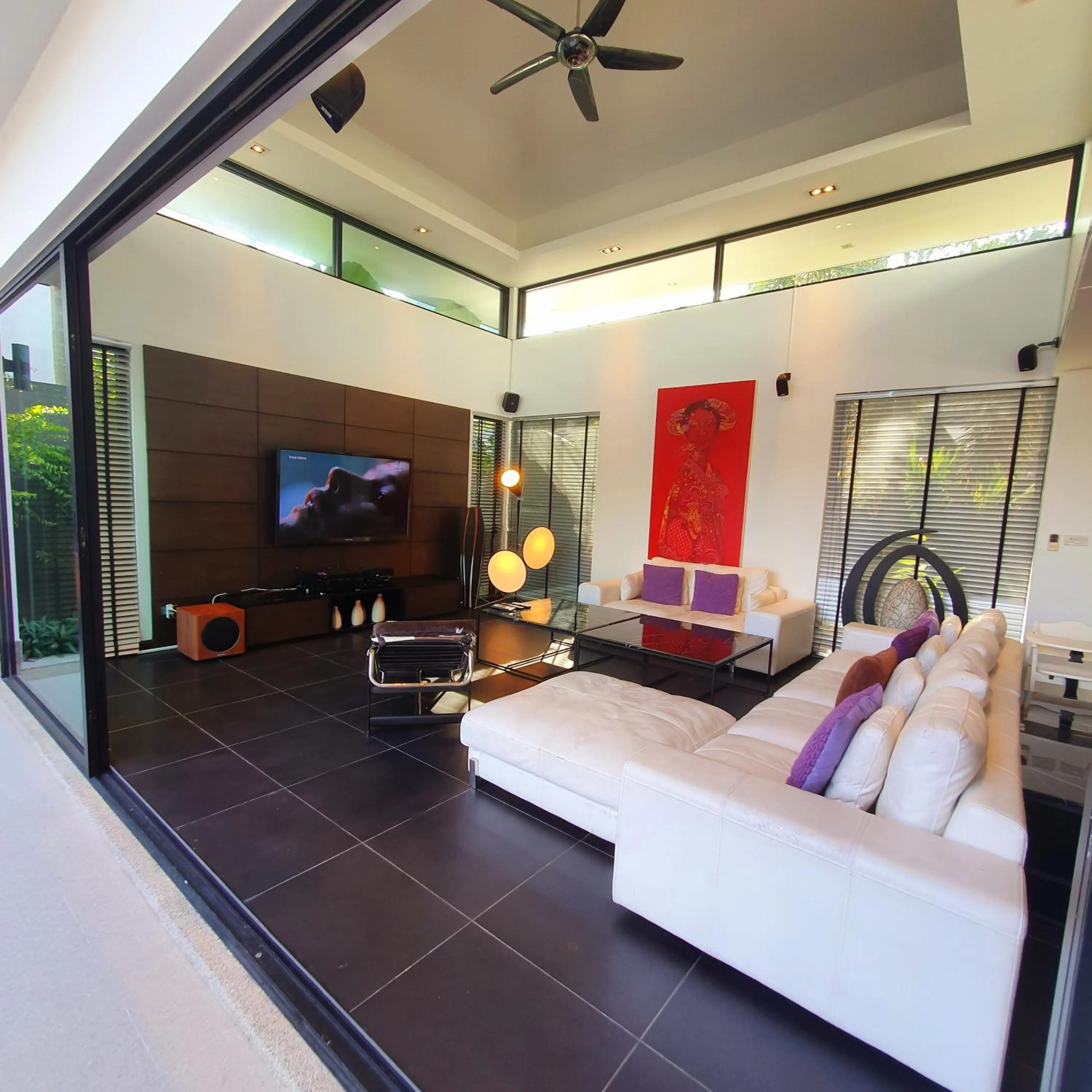 Seating area in Eden Villa Phuket