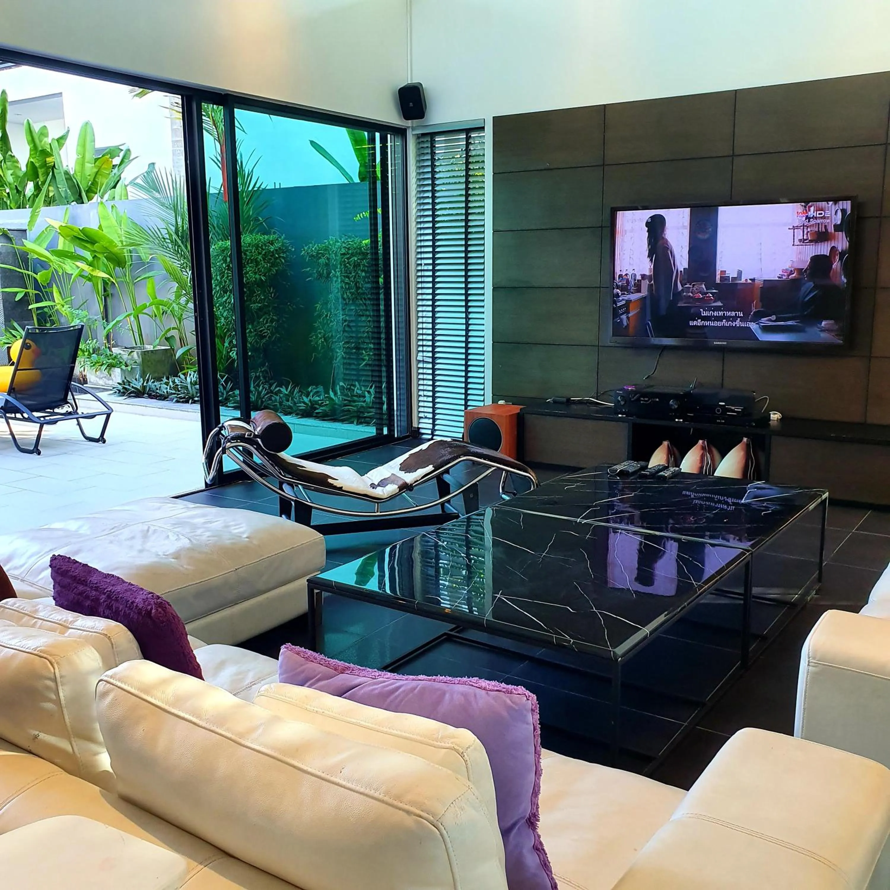 Seating area in Eden Villa Phuket