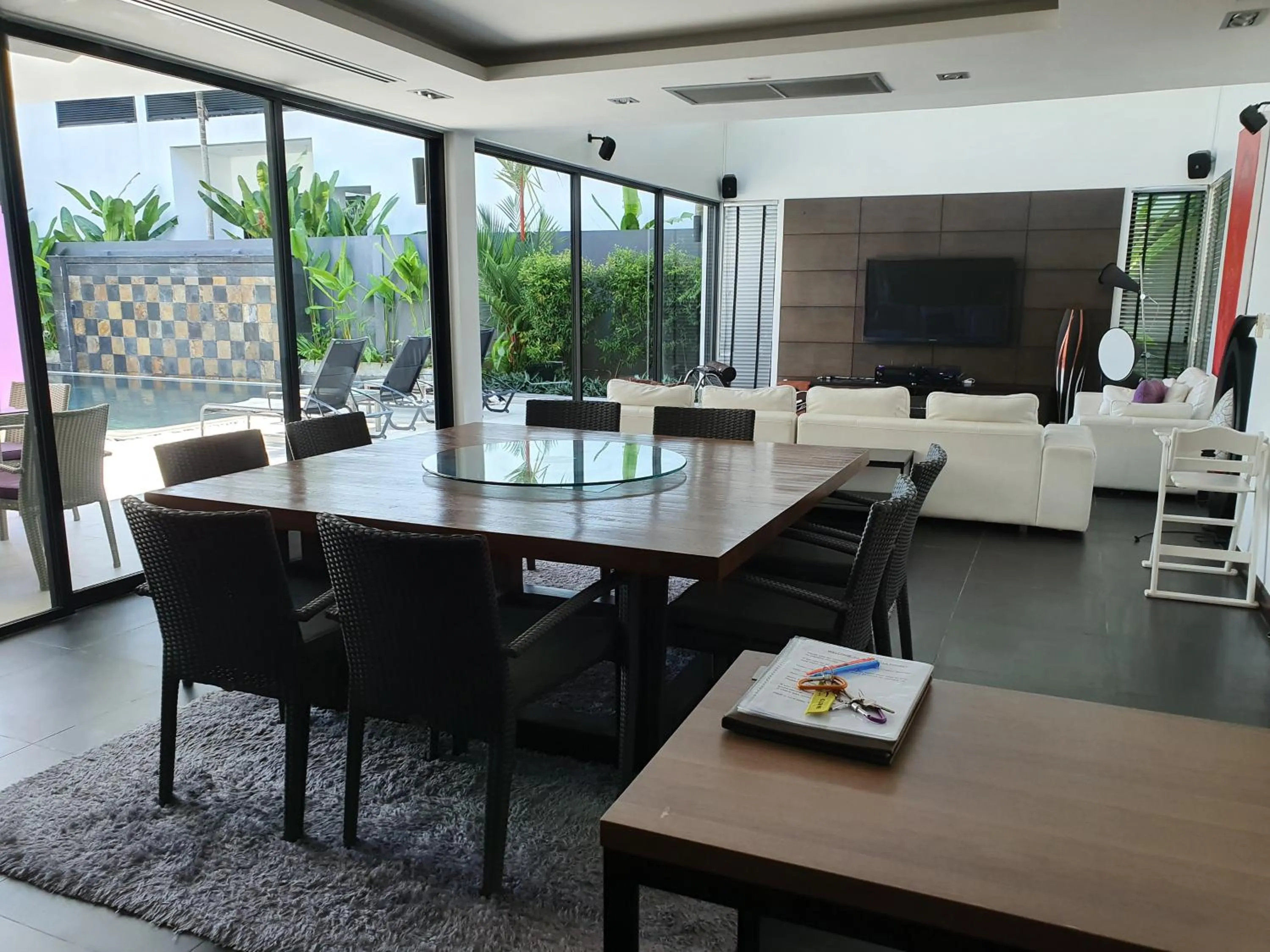 Dining area in Eden Villa Phuket