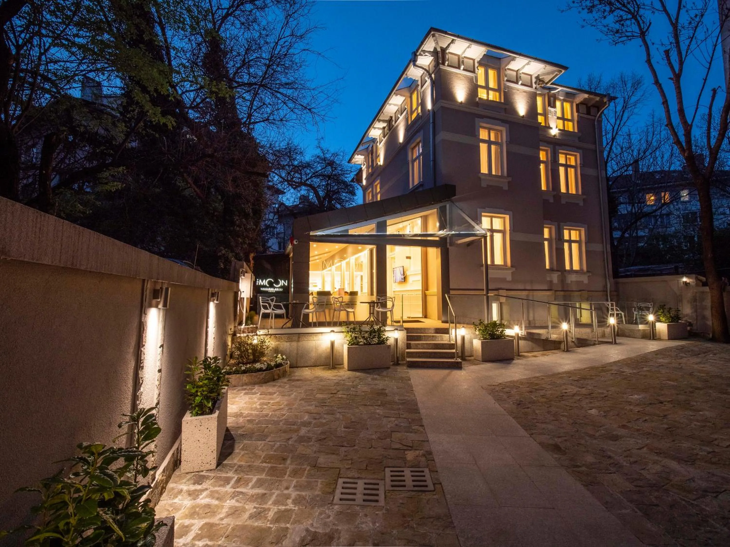 Property building in The Moon Boutique Hotel