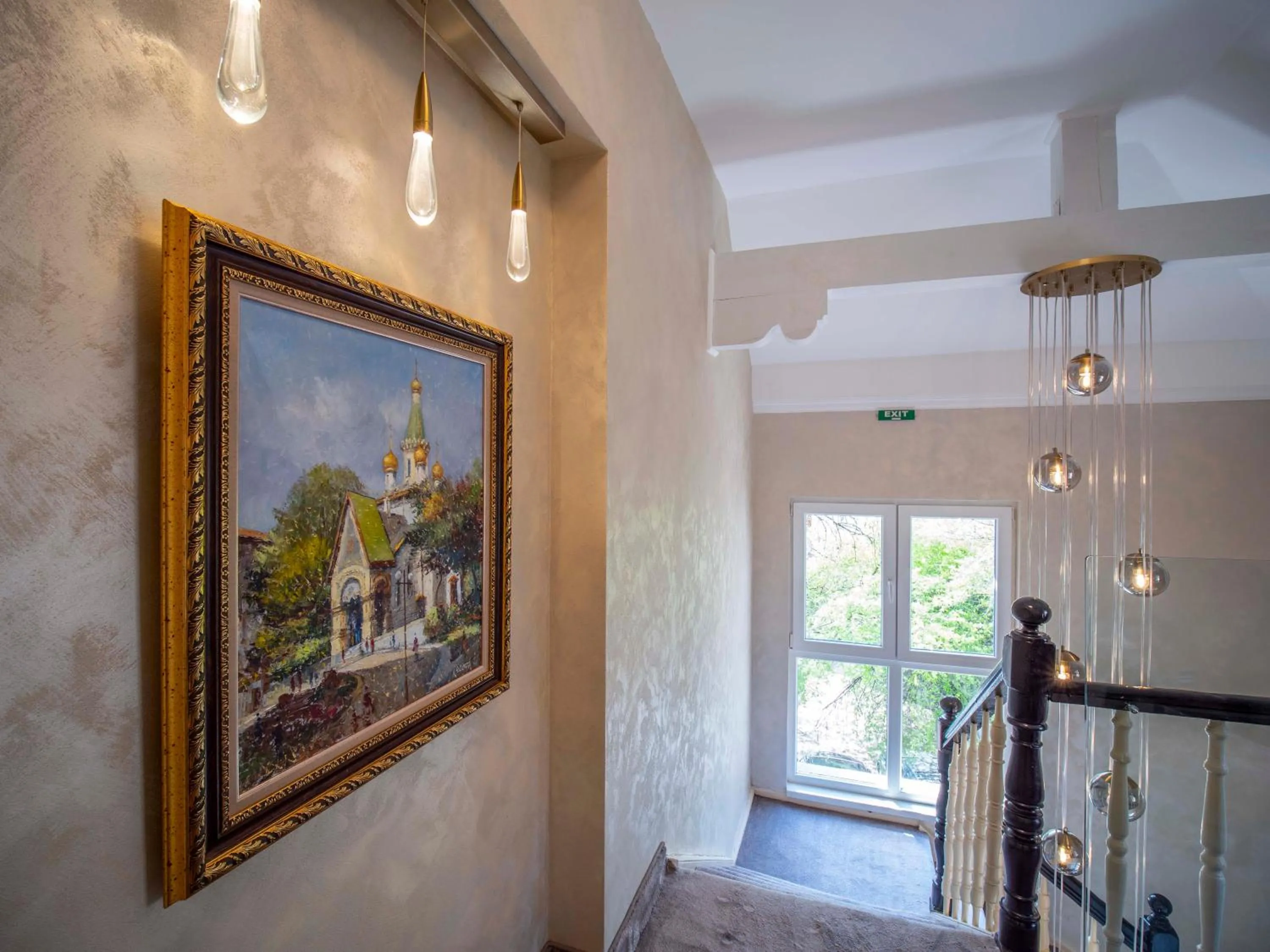 Communal lounge/ TV room in The Moon Boutique Hotel