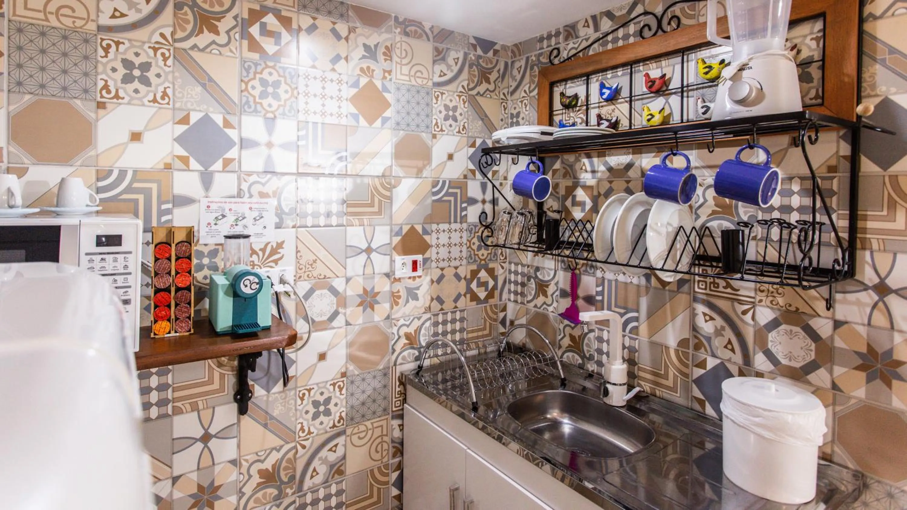 Kitchen or kitchenette in Hotel Chalet Monet - Granja Vianna