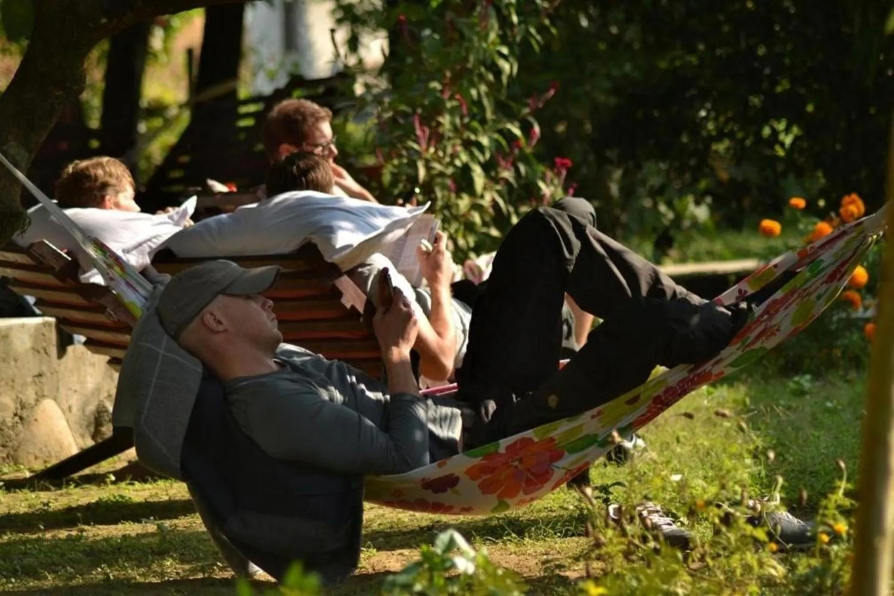 People in Travellers Jungle Camp-Sauraha