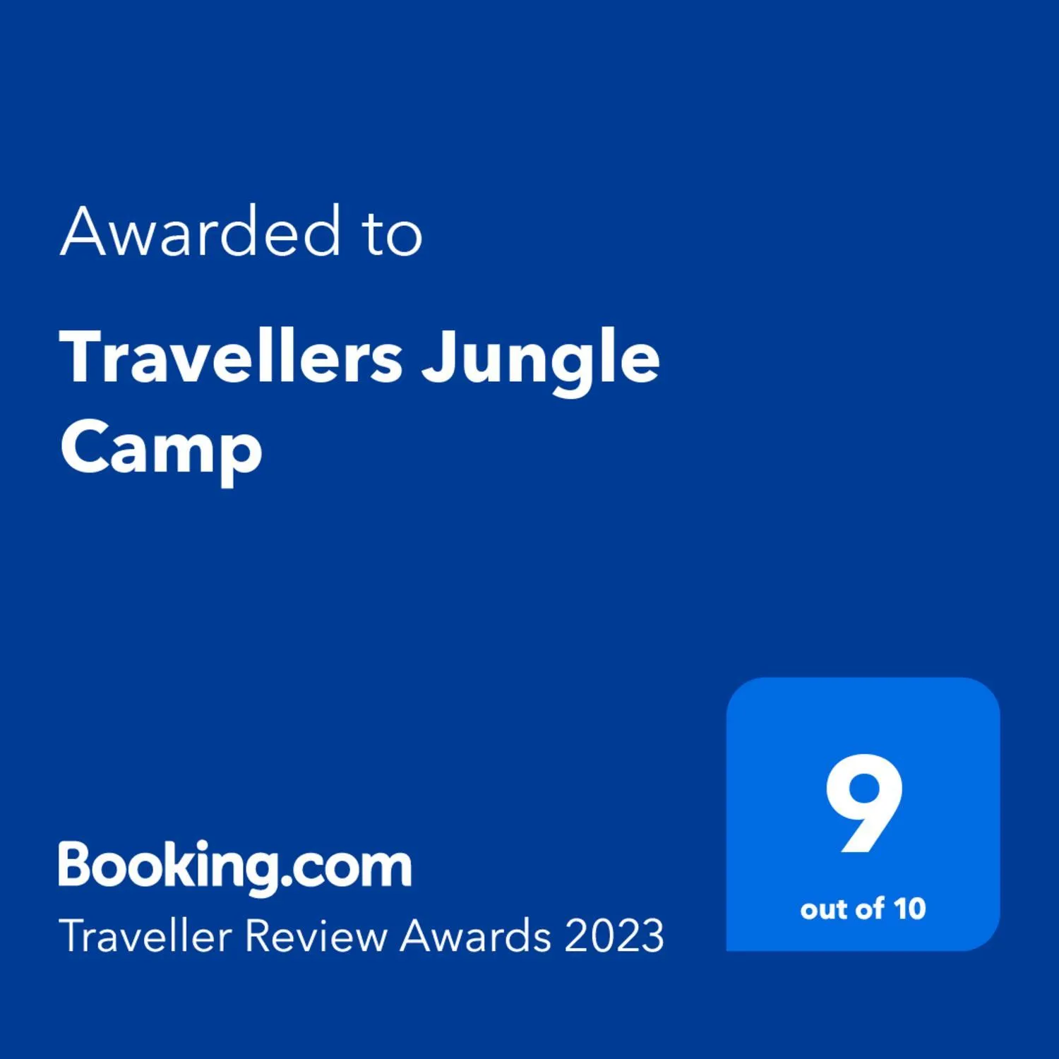 Certificate/Award in Travellers Jungle Camp-Sauraha