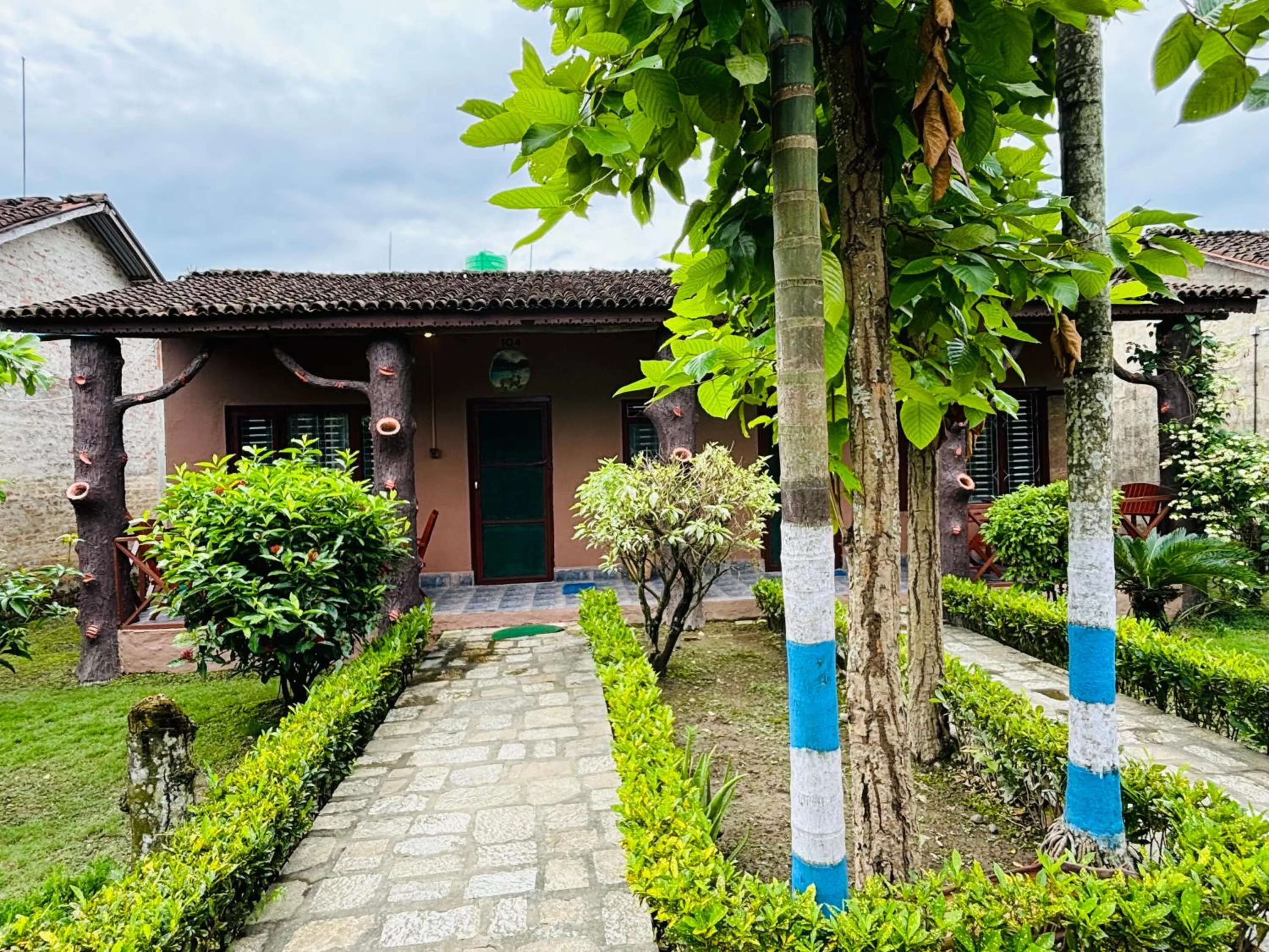 Garden in Travellers Jungle Camp-Sauraha