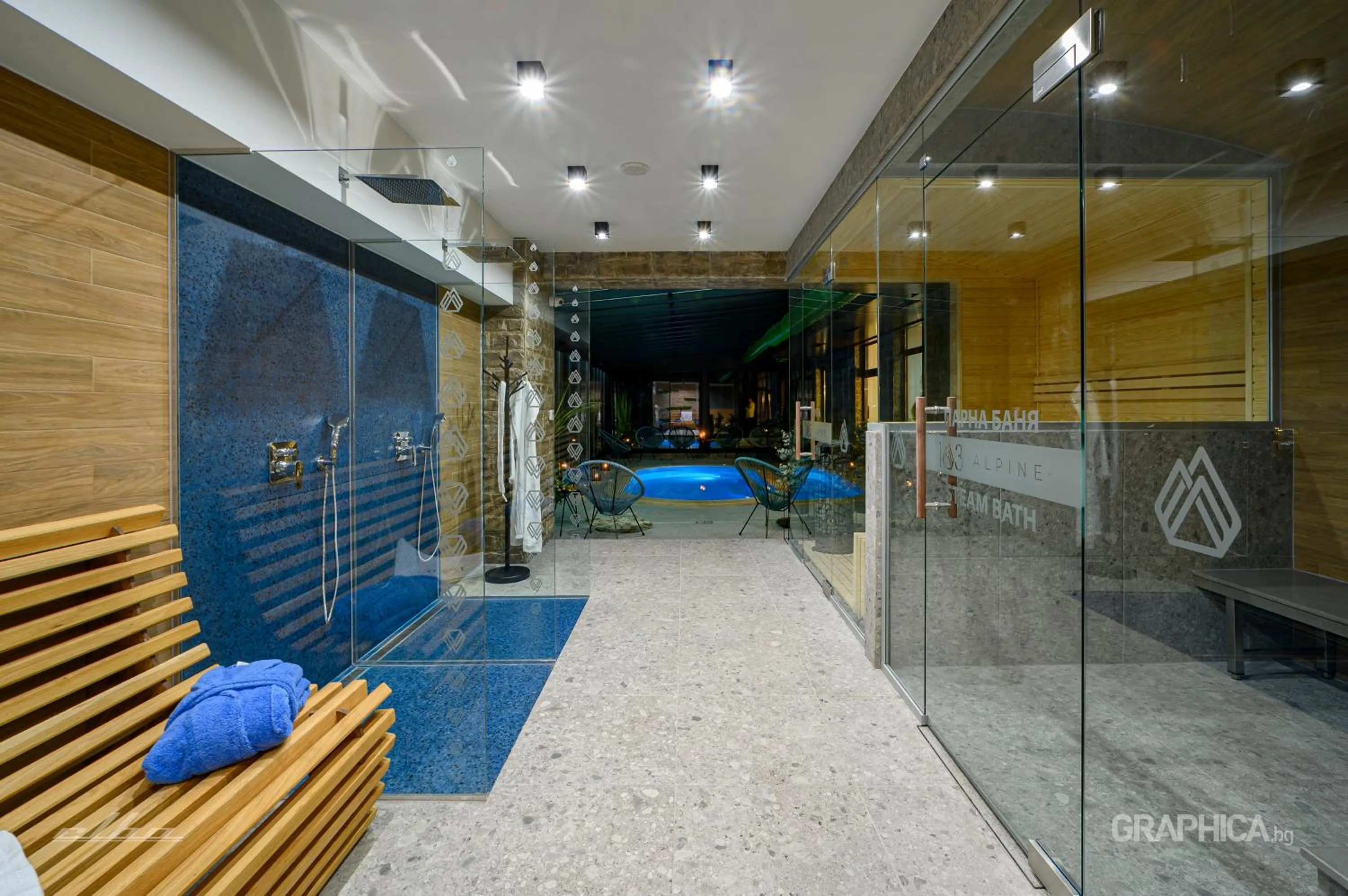 Spa and wellness centre/facilities in 103 Alpine Hotel