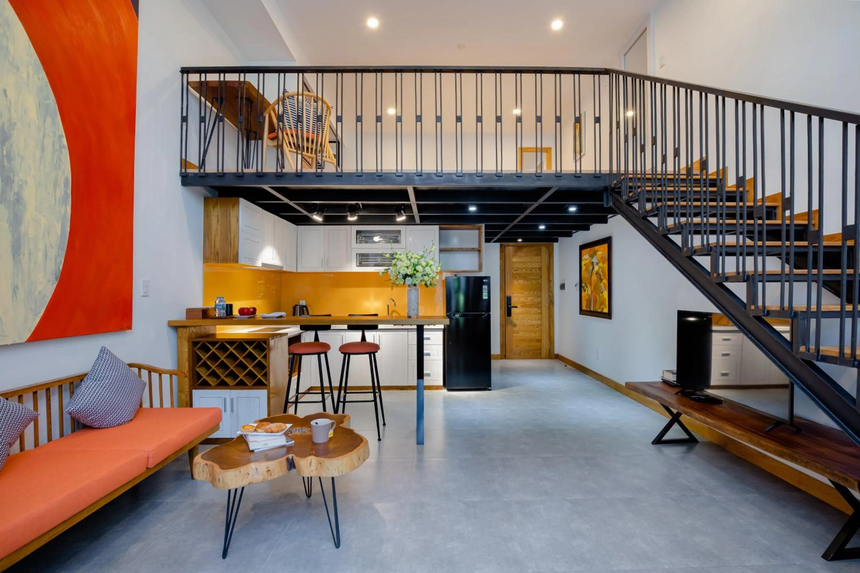 kitchen in Flexi Hotel & Apartment Han Market