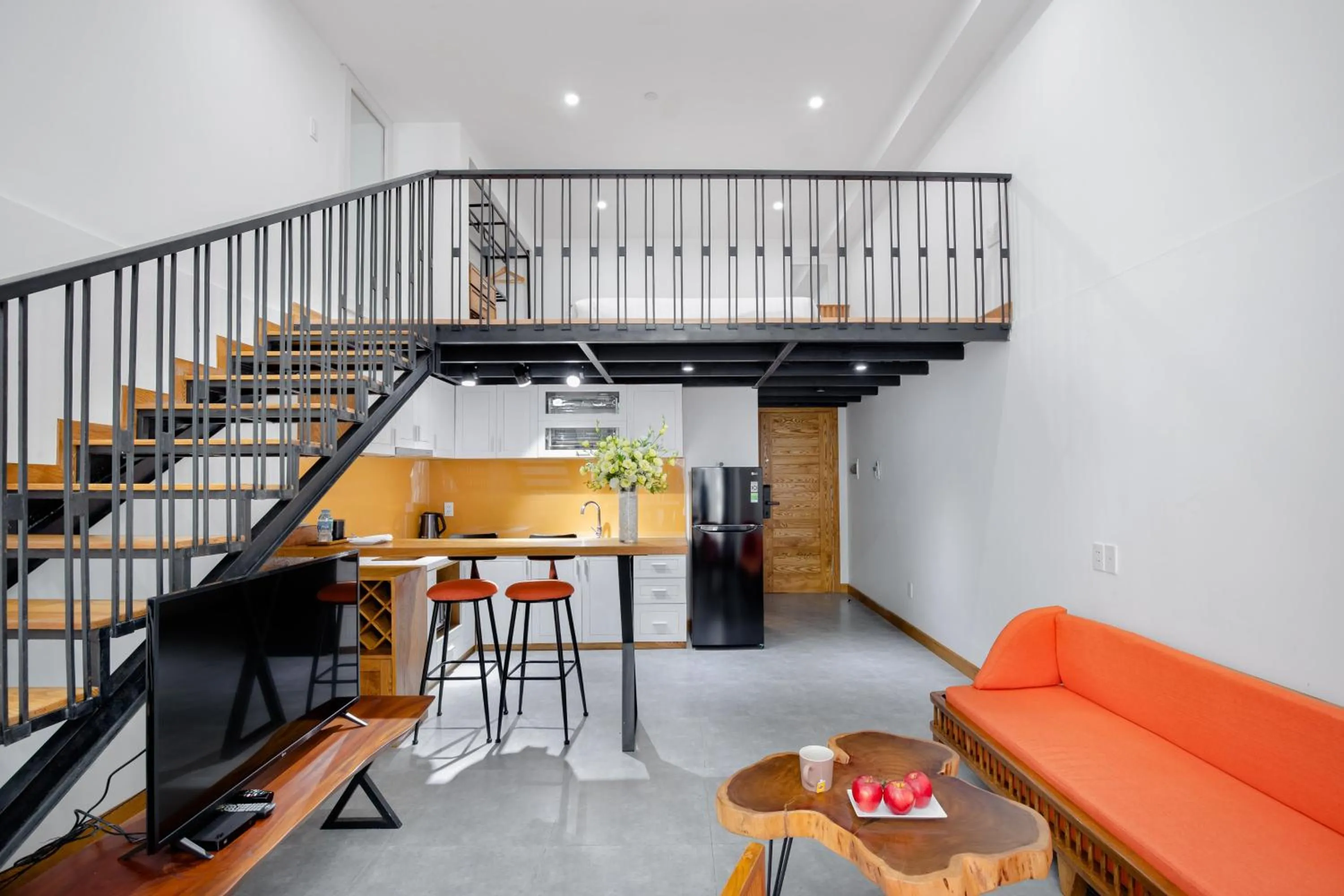 Living room in Flexi Hotel & Apartment Han Market