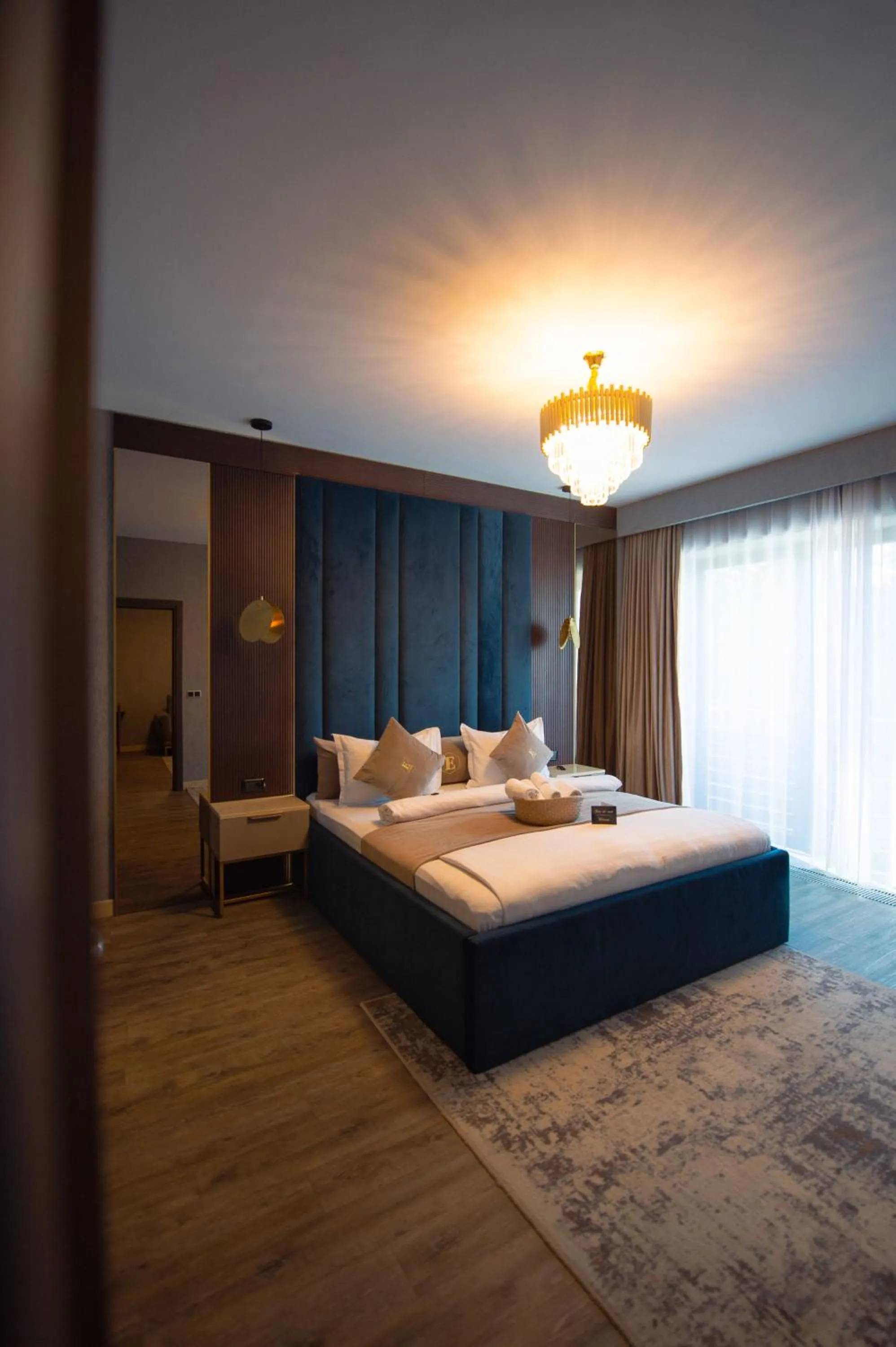 Bed in Elexus Apartments Poiana Brasov