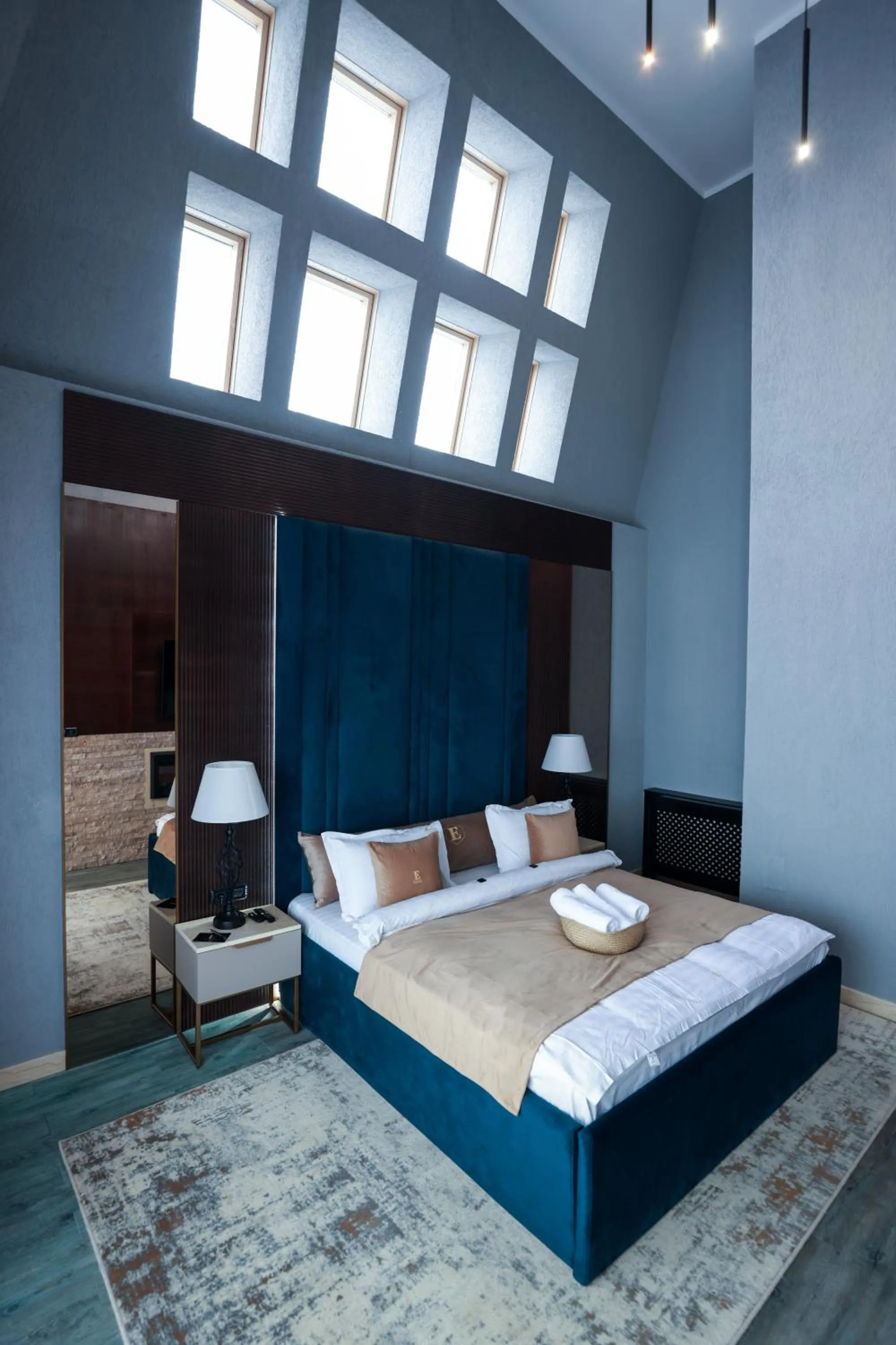 Bed in Elexus Apartments Poiana Brasov