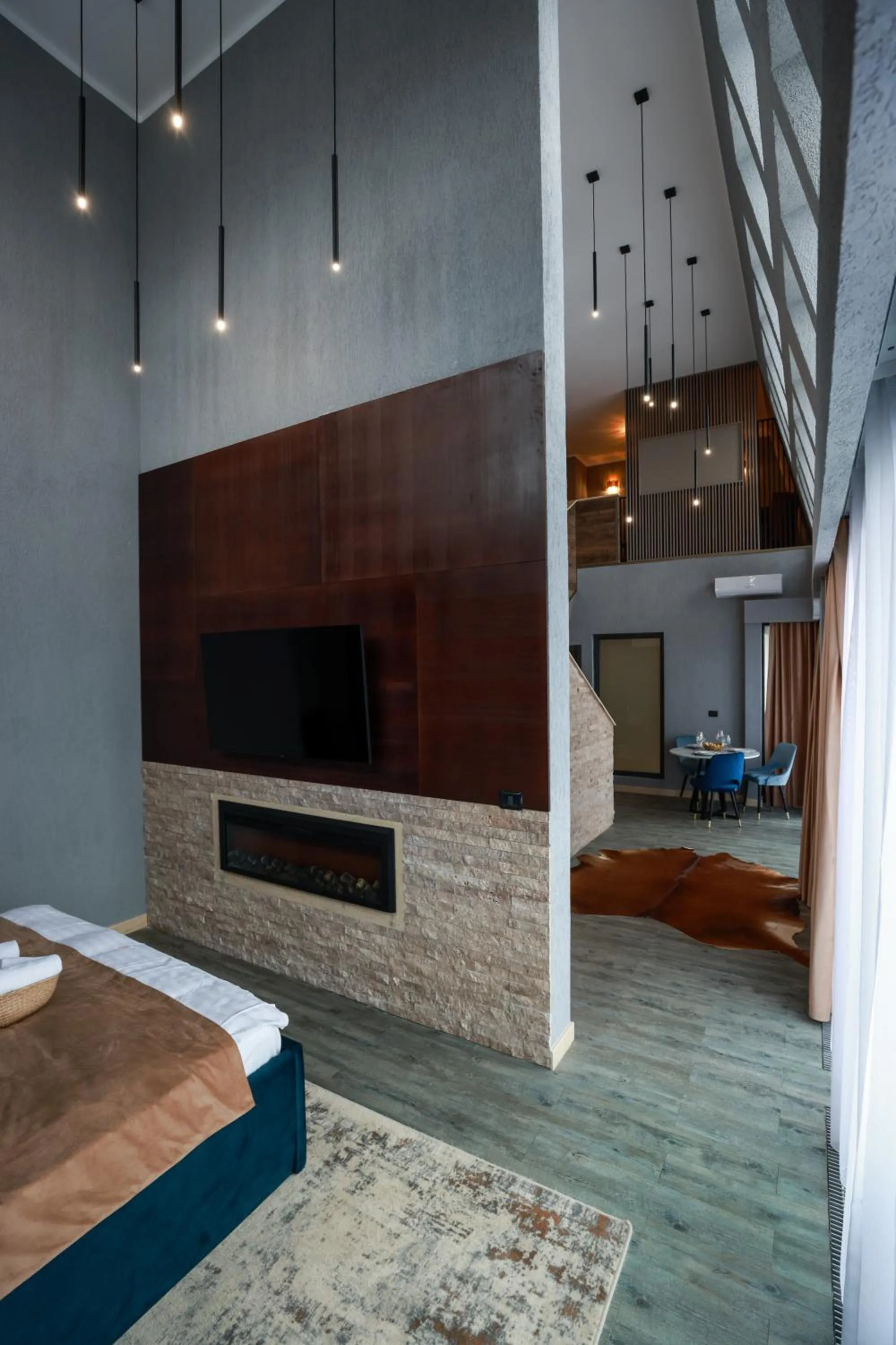 Bed in Elexus Apartments Poiana Brasov