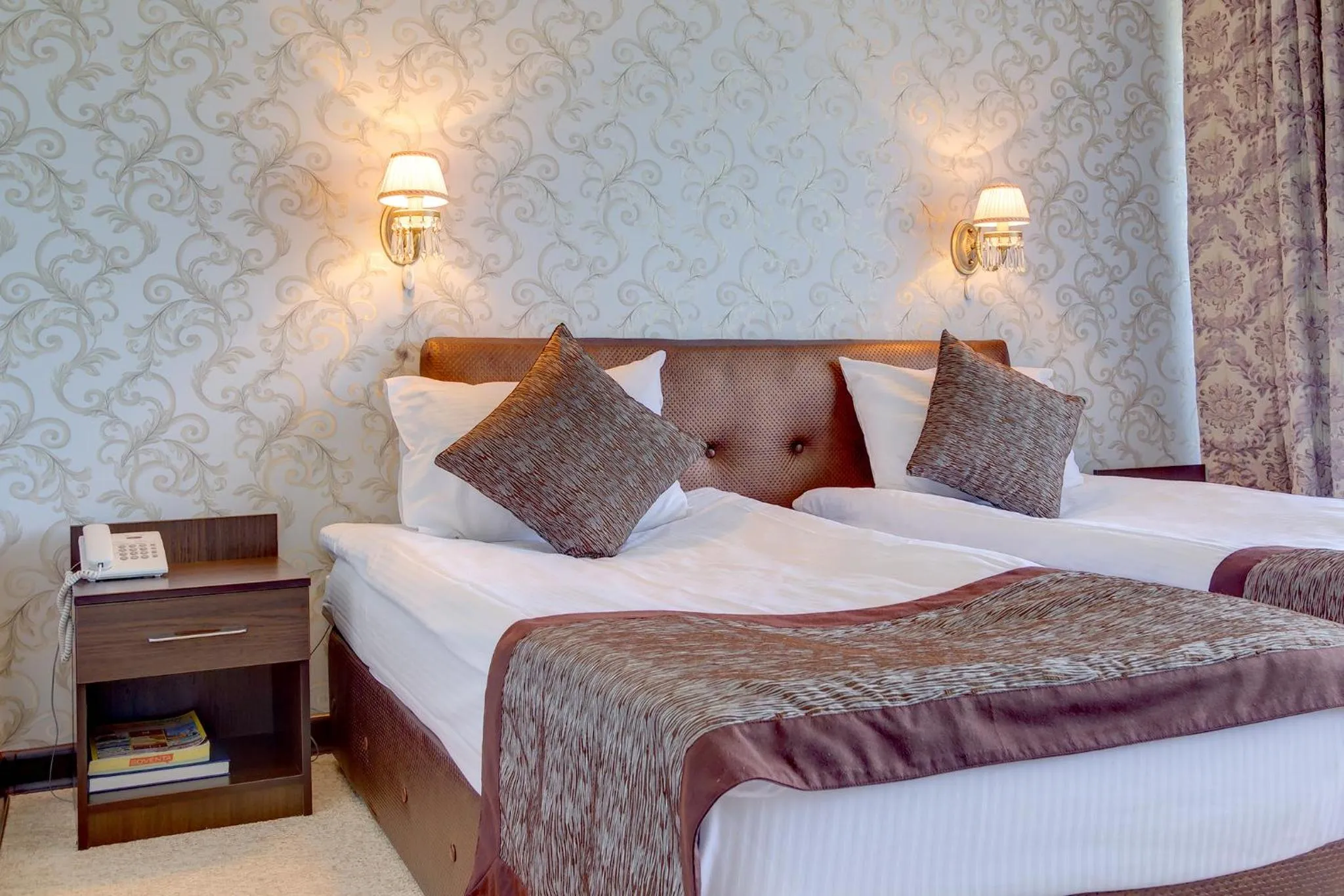 Seating area, Bed in Premier Alatau Hotel