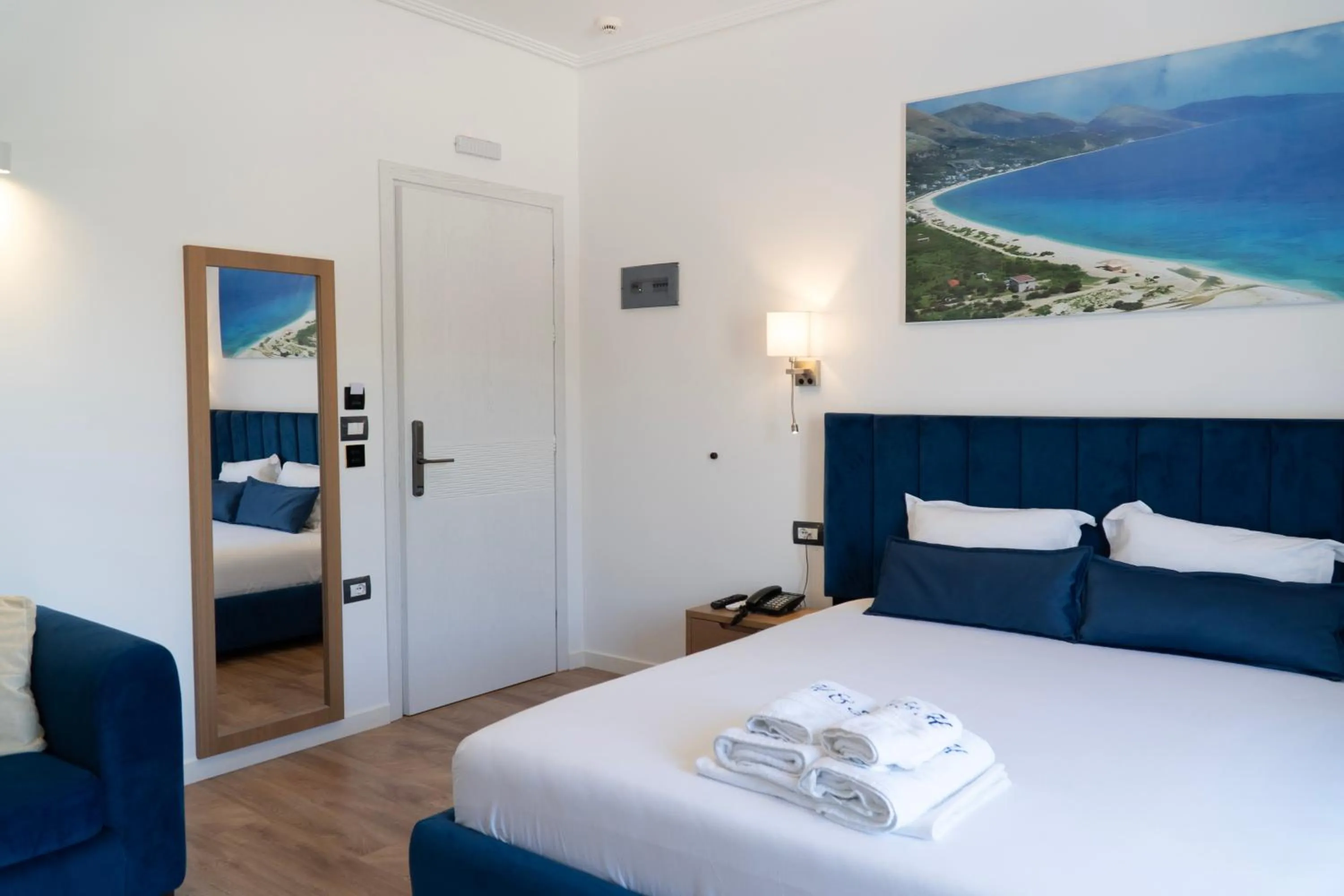 Bed in Hilltop Heaven Hotel