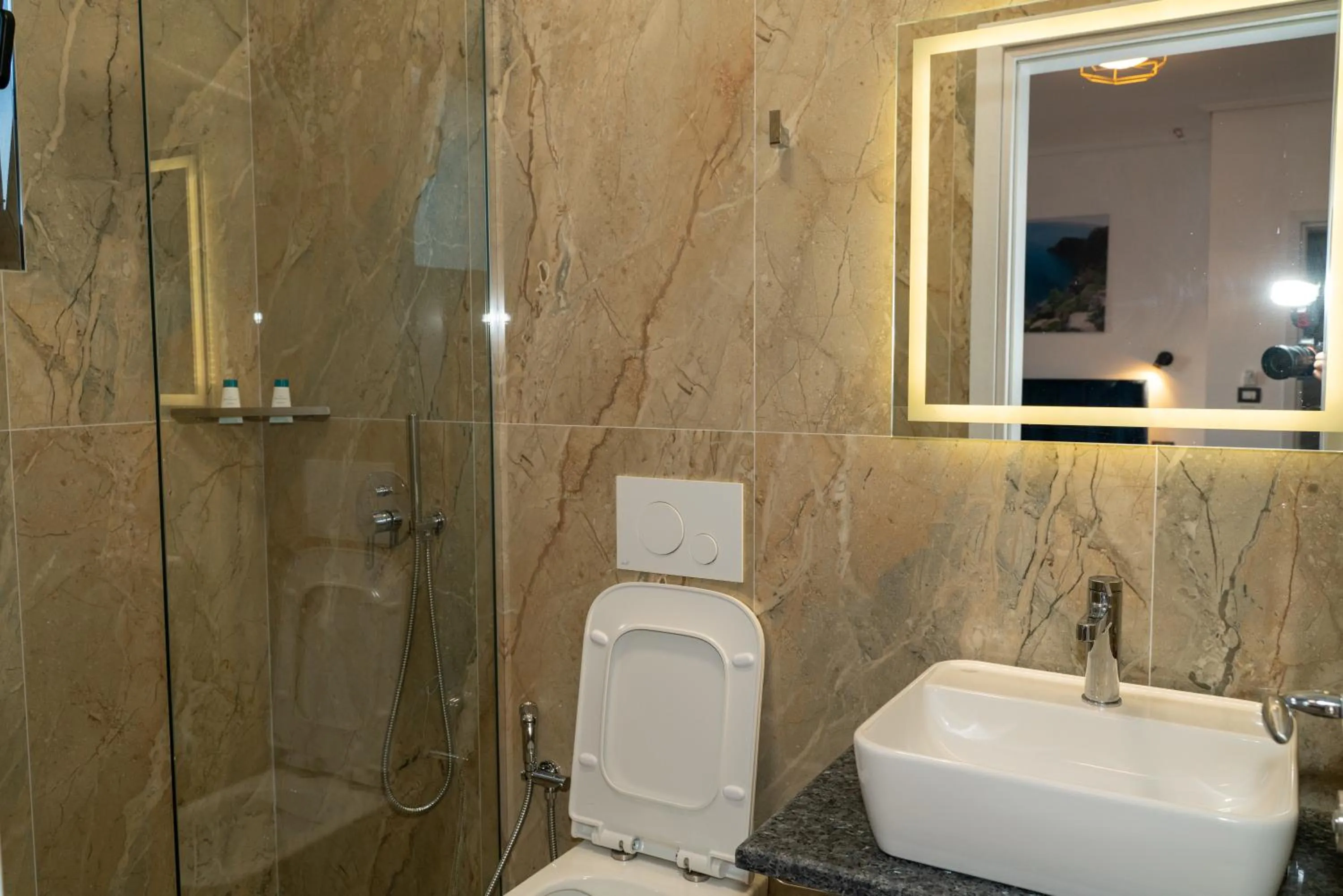 Shower in Hilltop Heaven Hotel