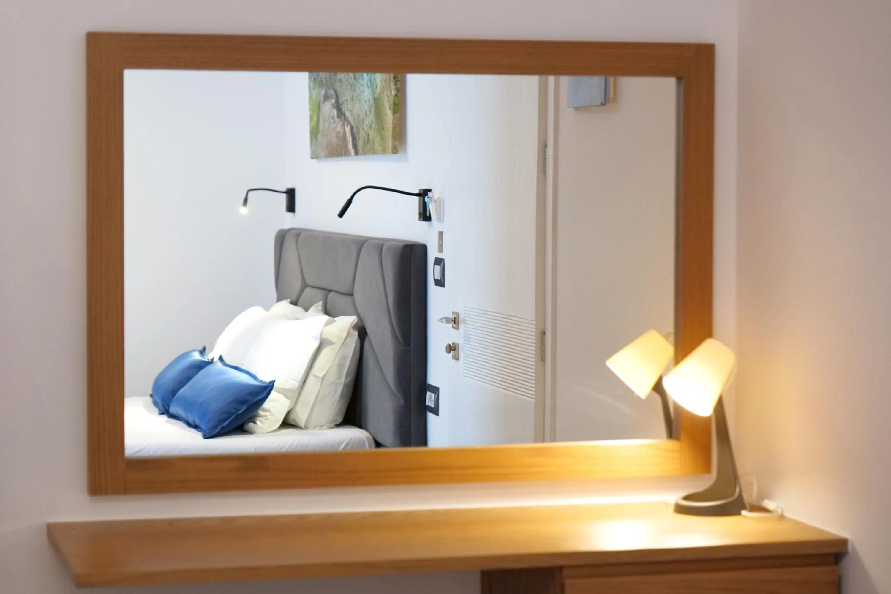 Bed in Hilltop Heaven Hotel