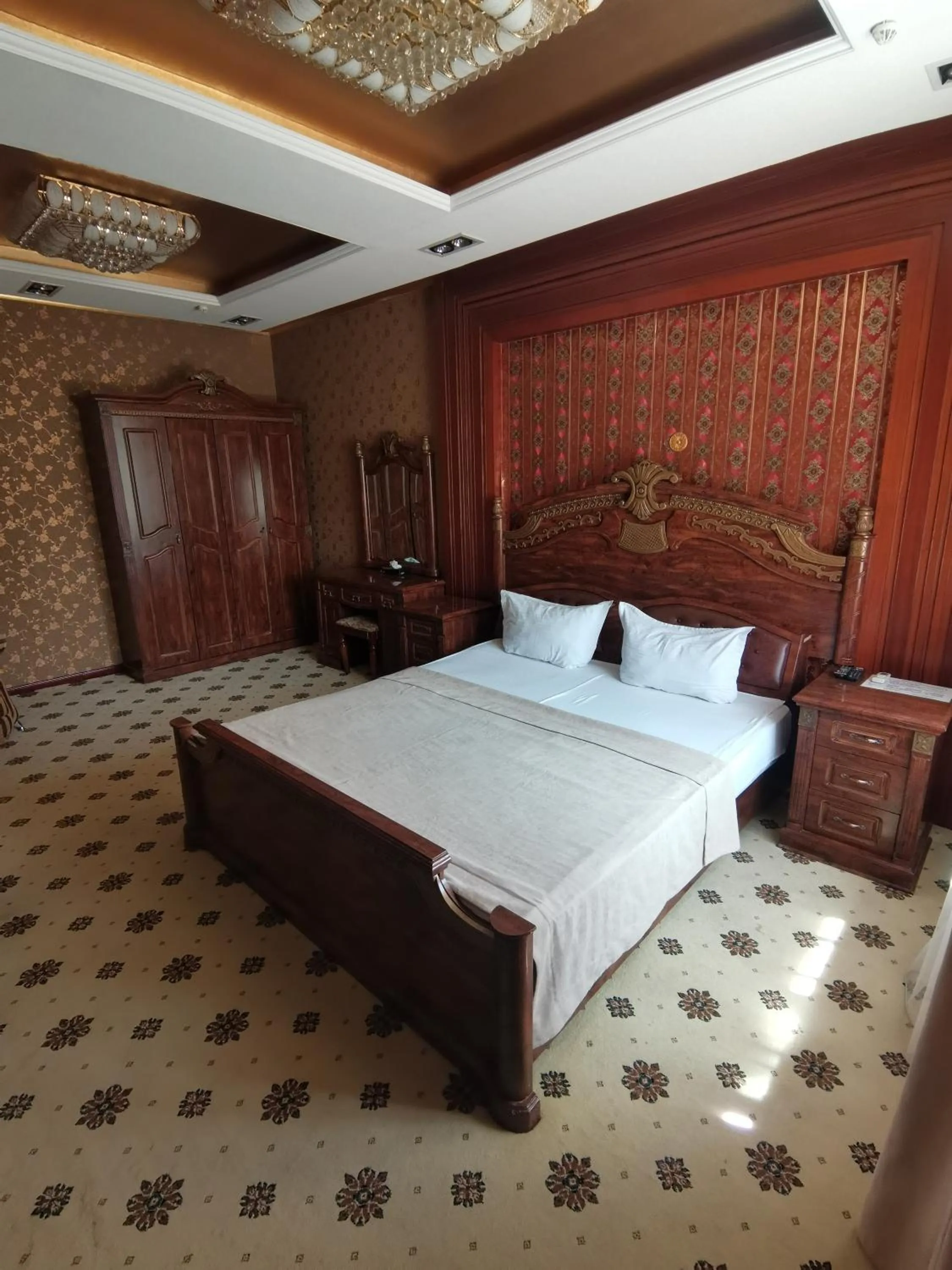 Bed in Altyn Adam Hotel