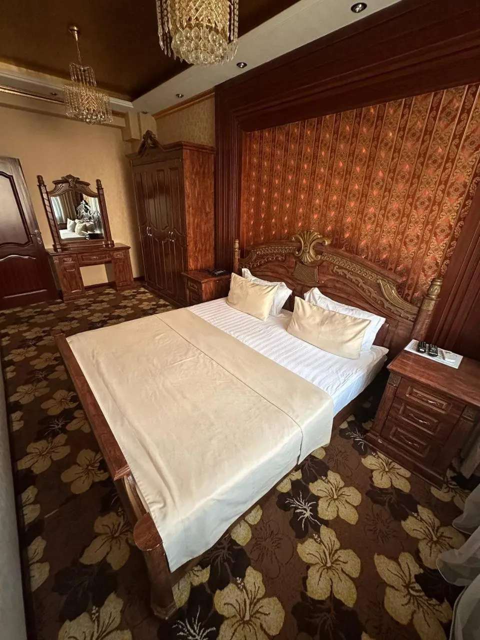 Bed in Altyn Adam Hotel